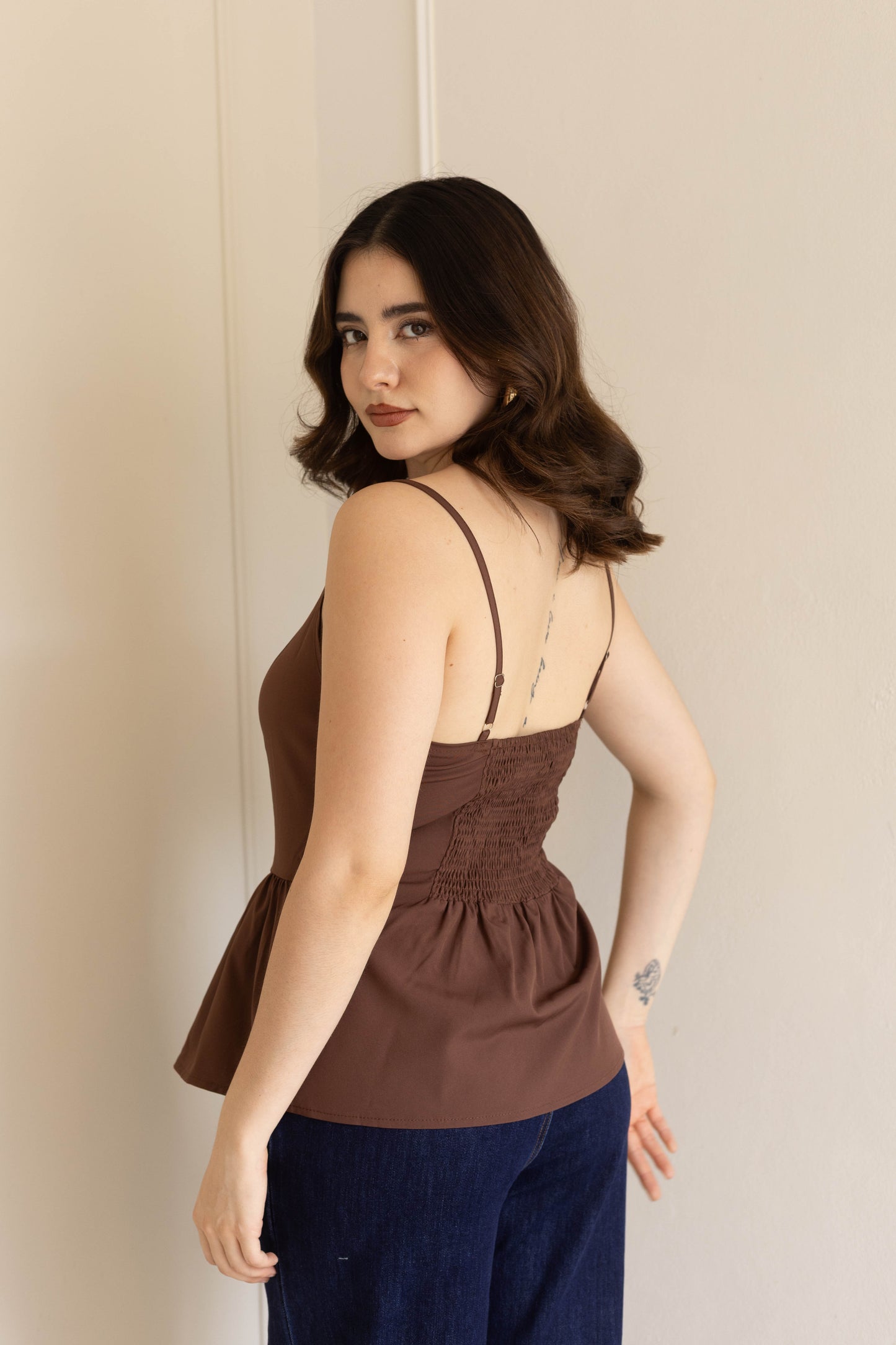Blusa café