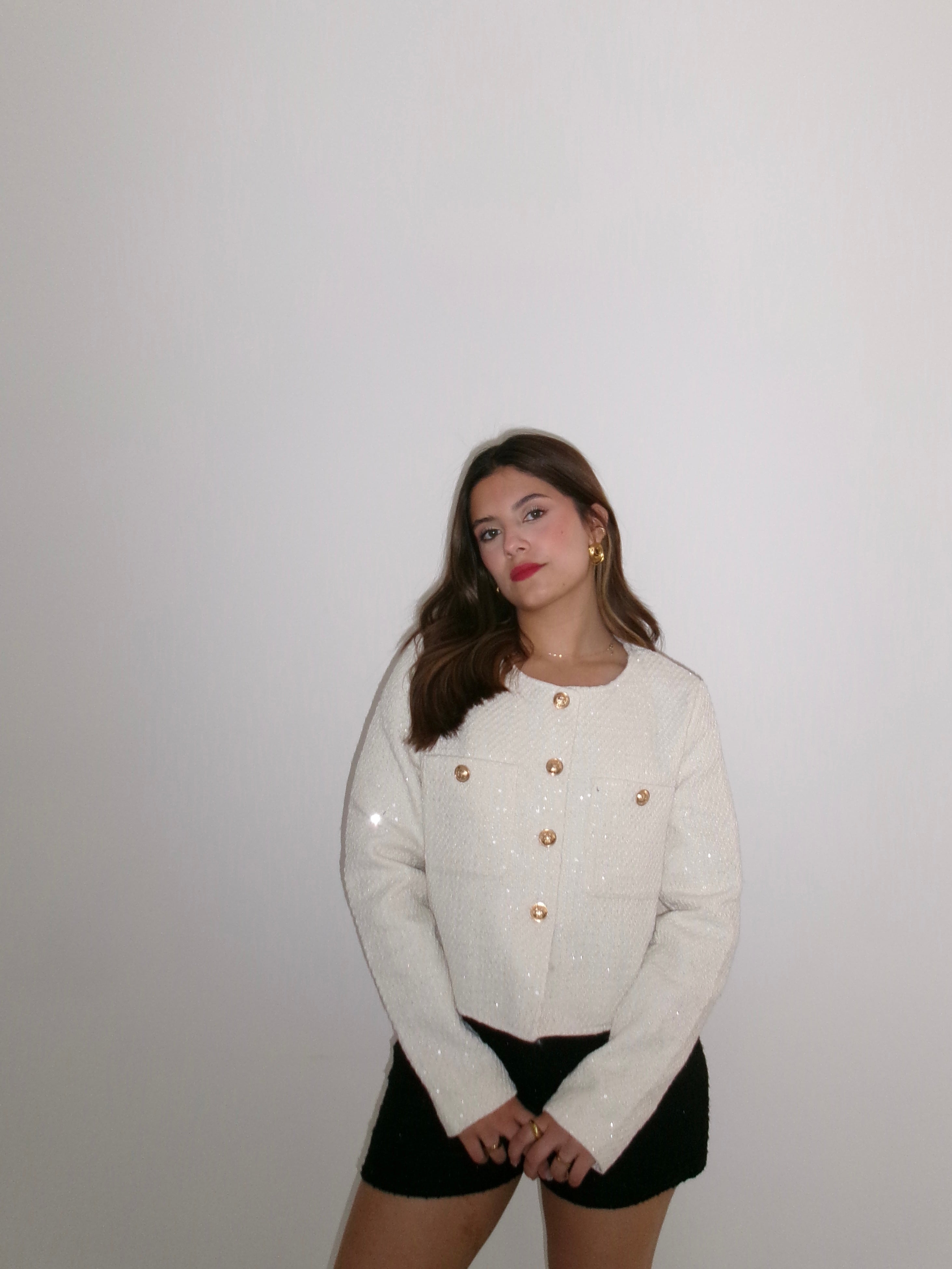 Abrigo de lentejuelas