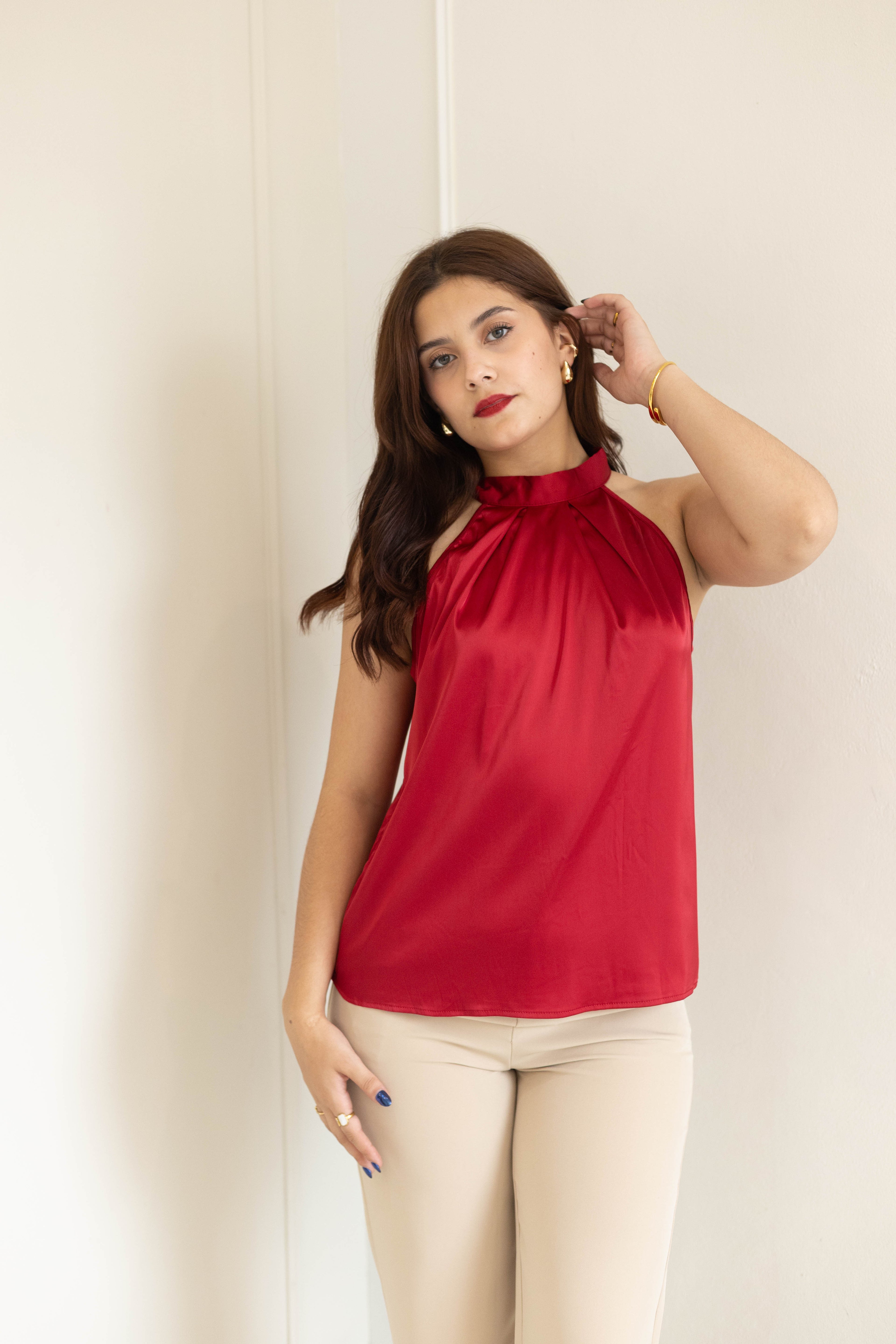 Blusa satín