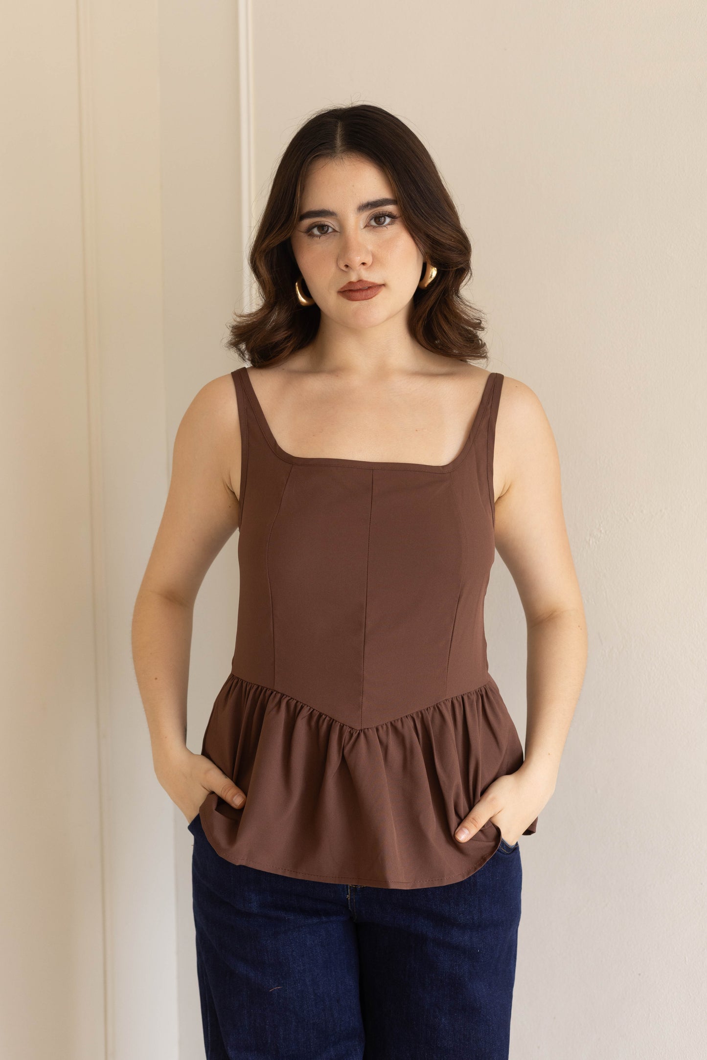 Blusa café