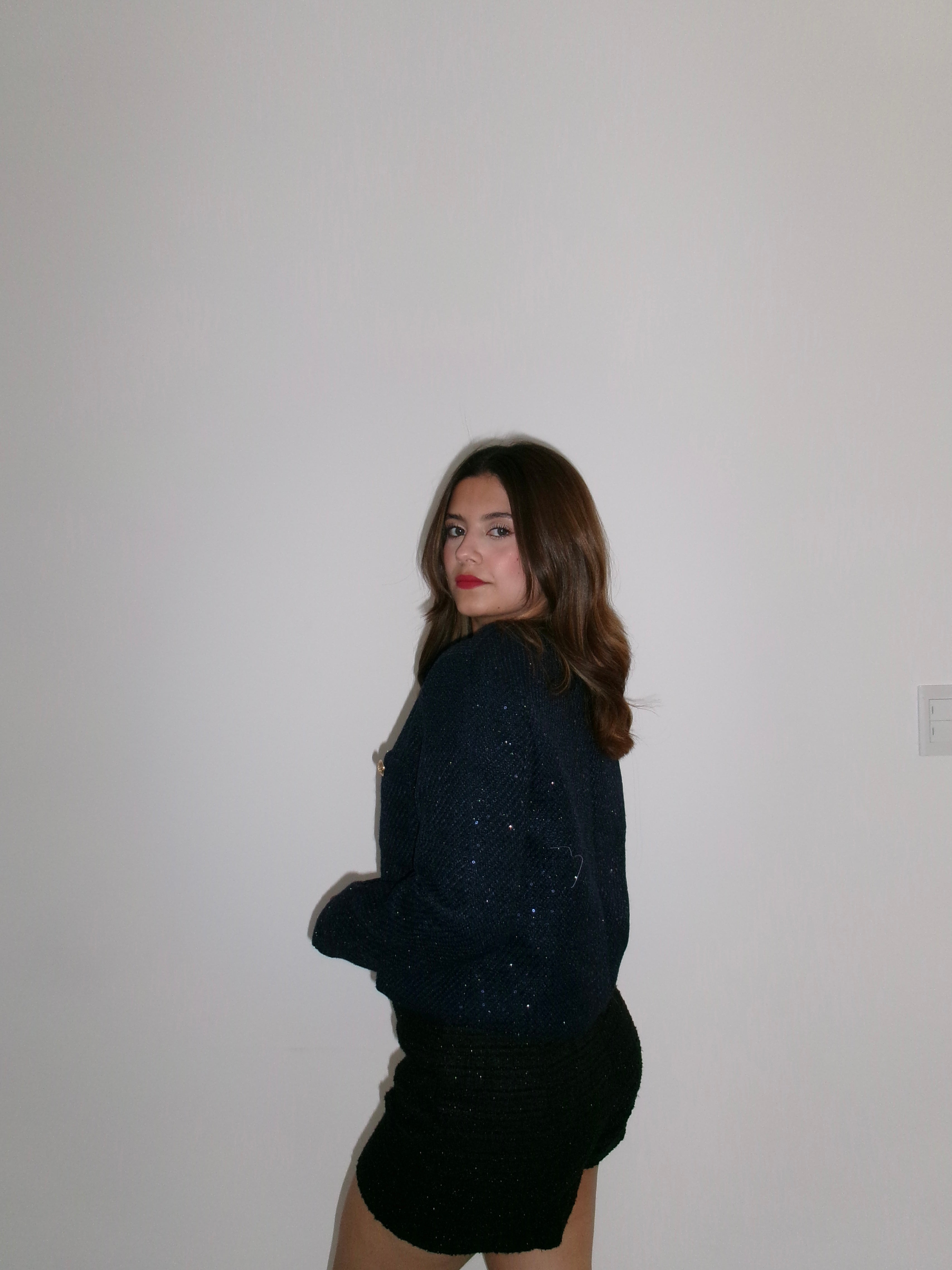 Abrigo de lentejuelas