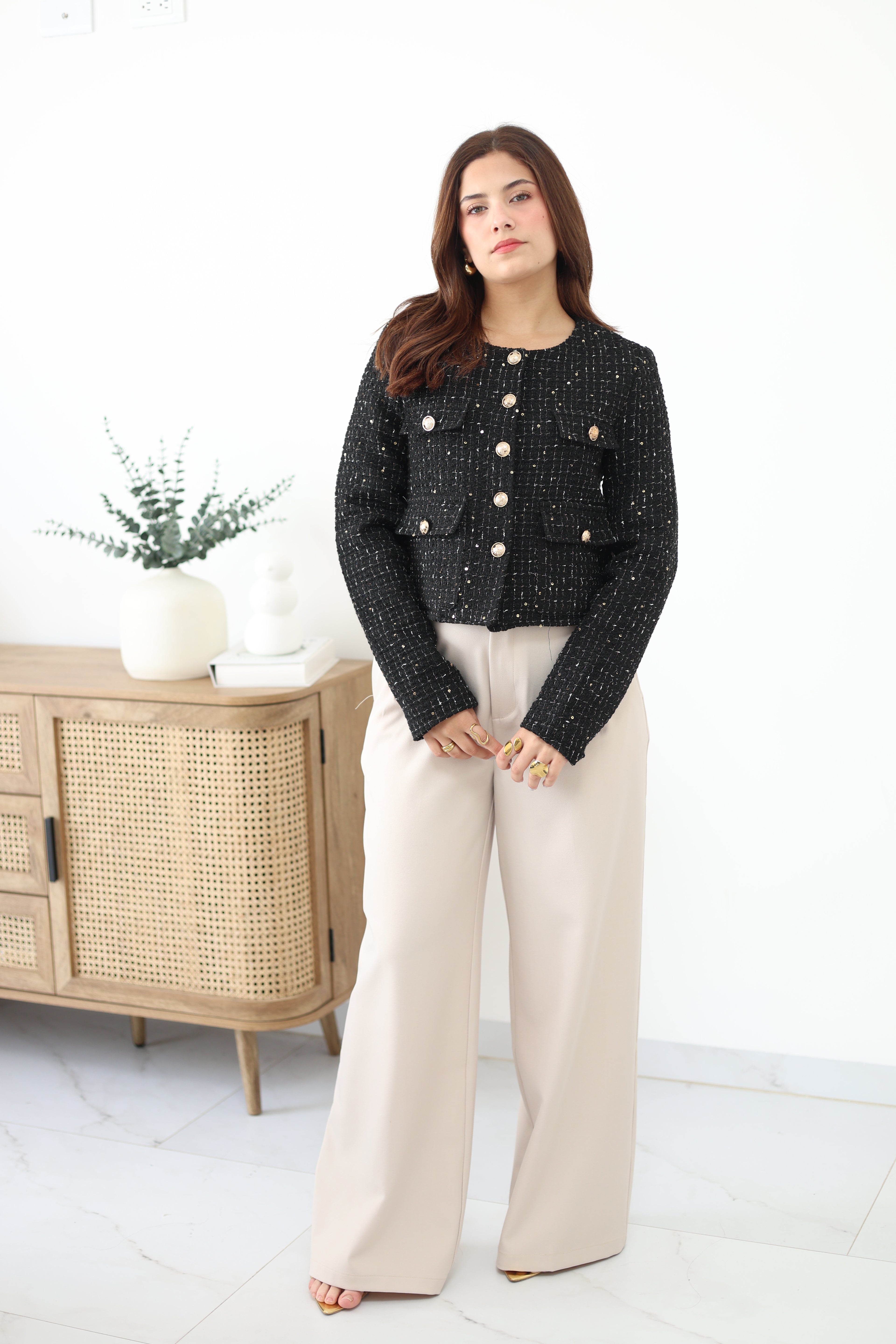 Abrigo de lentejuelas