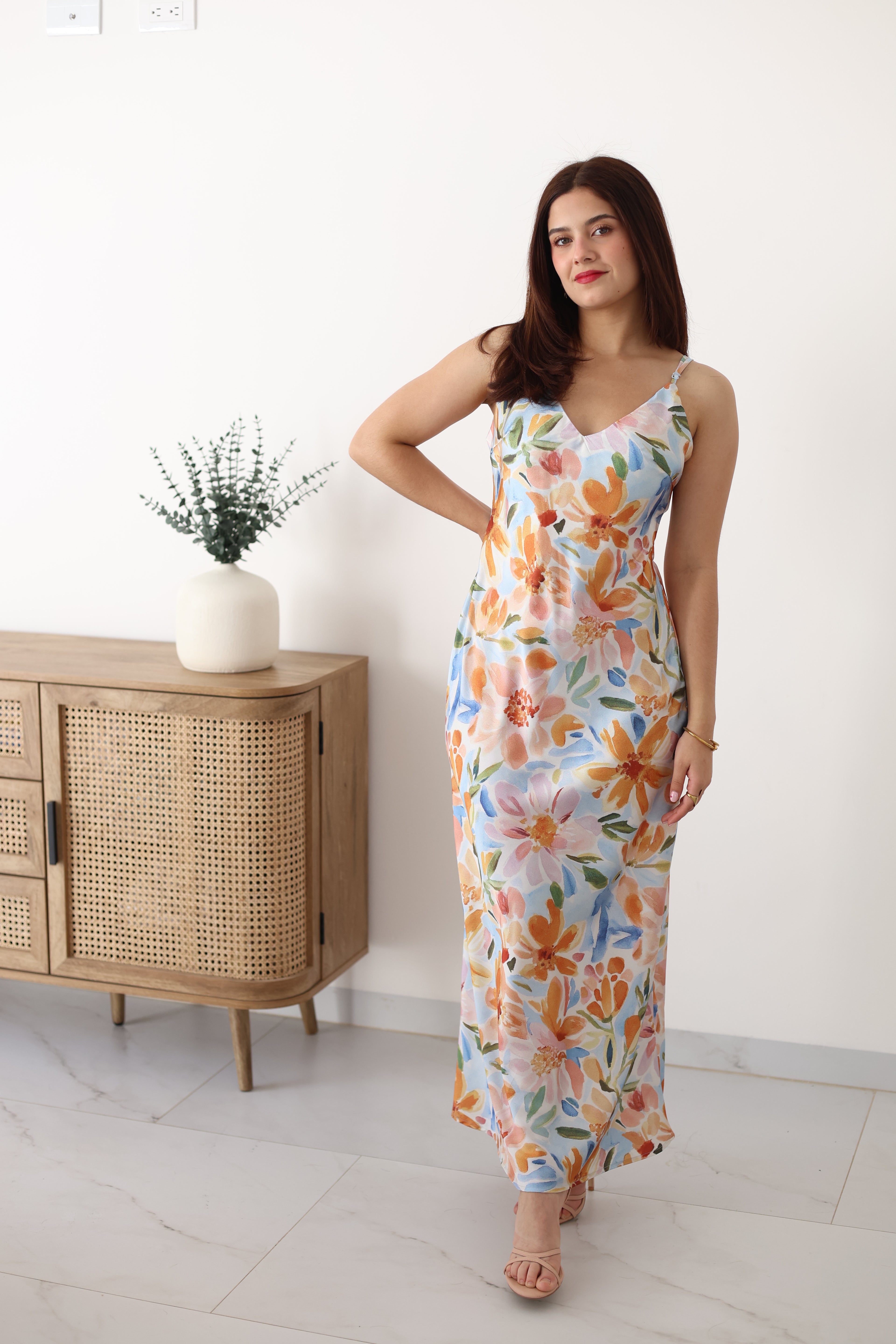 Vestido estampado floral