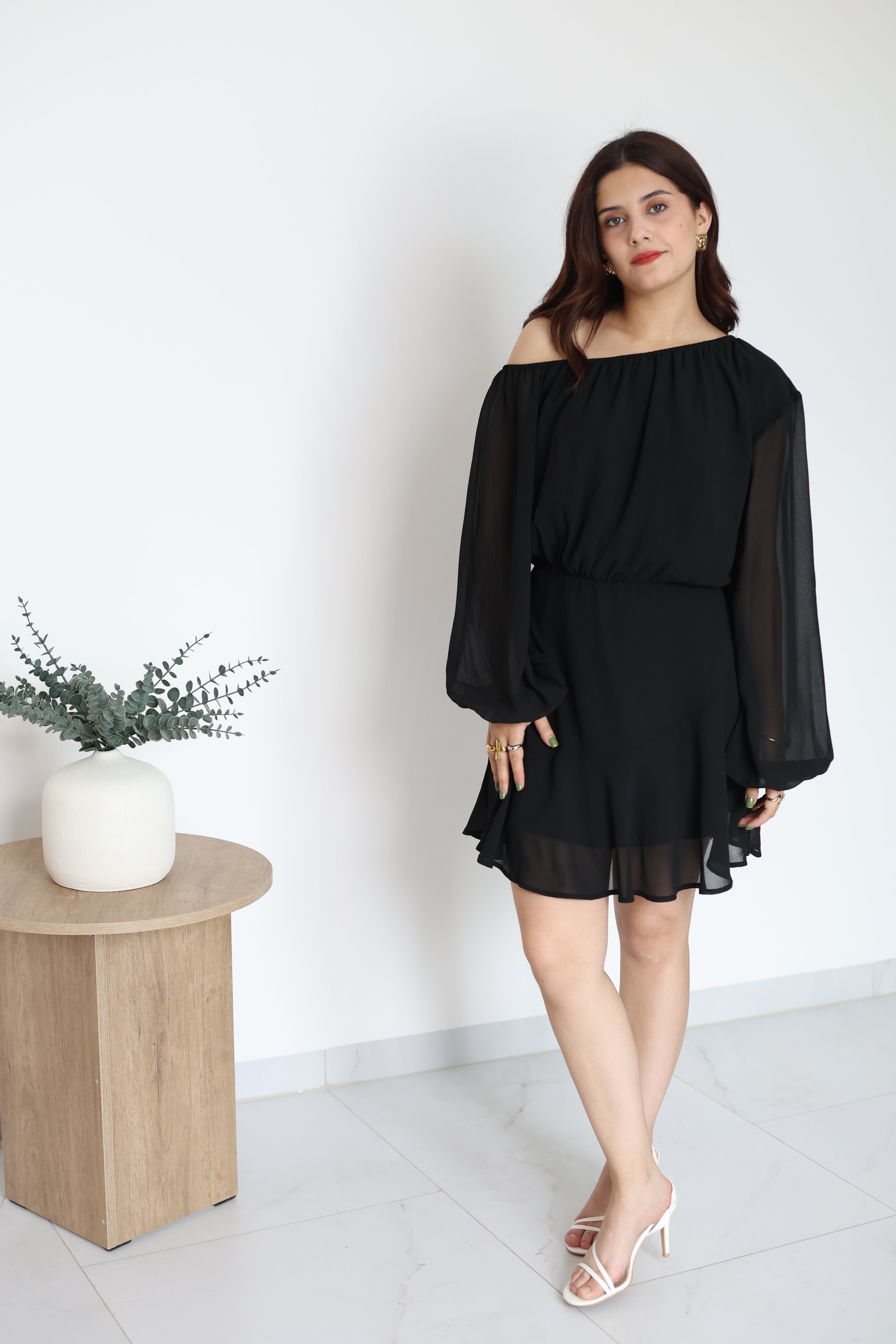 Vestido de chifon