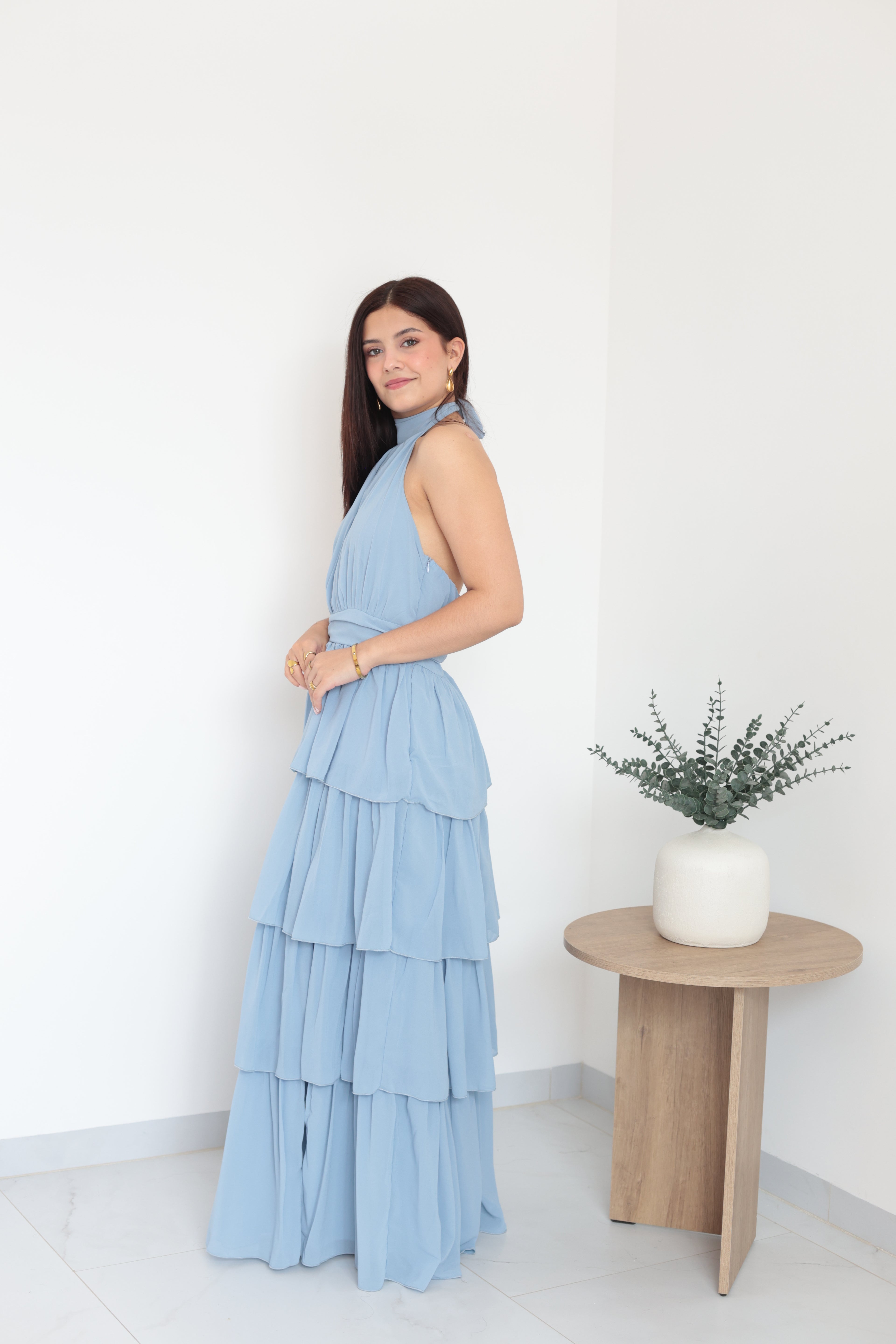 Vestido Celeste