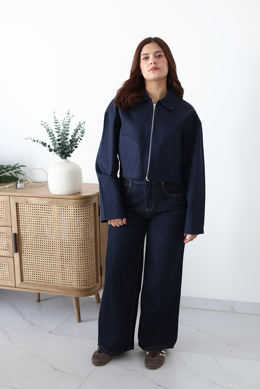 Chamarra azul marino