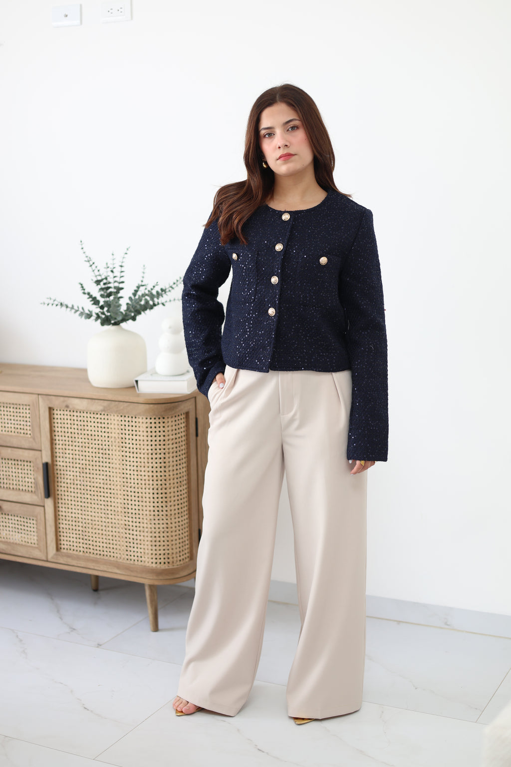 Abrigo de lentejuelas