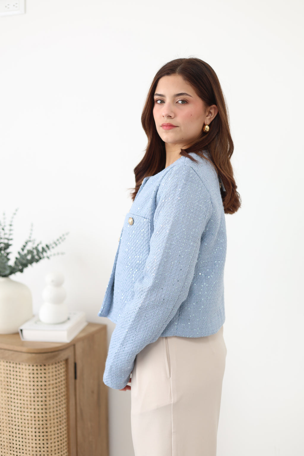 Abrigo de lentejuelas