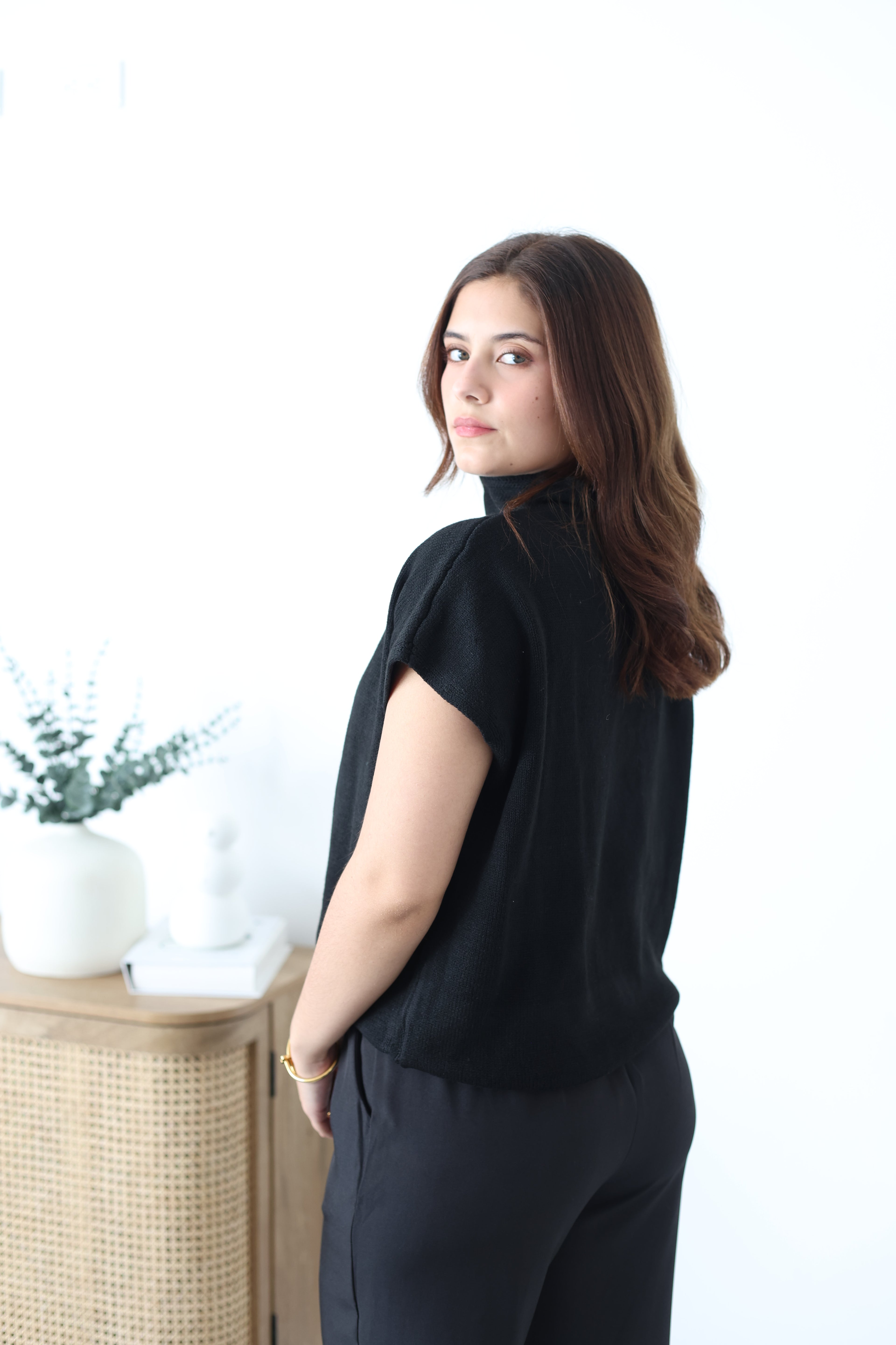 Blusa cuello alto