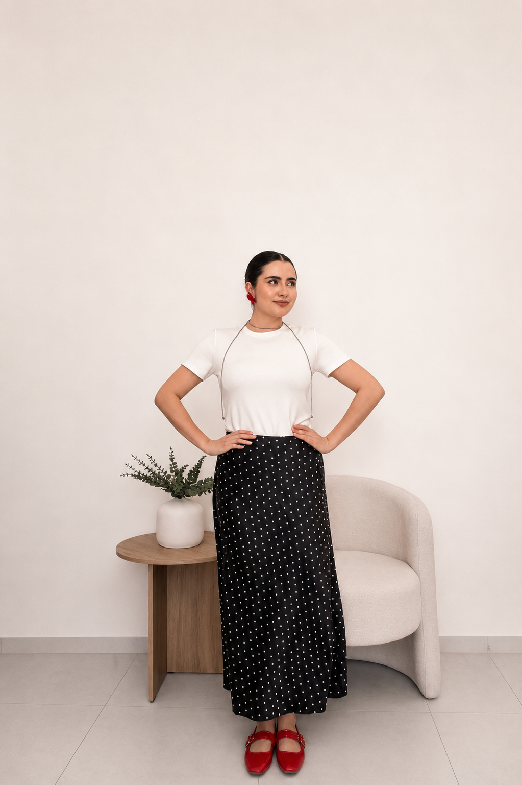 Falda polka dots