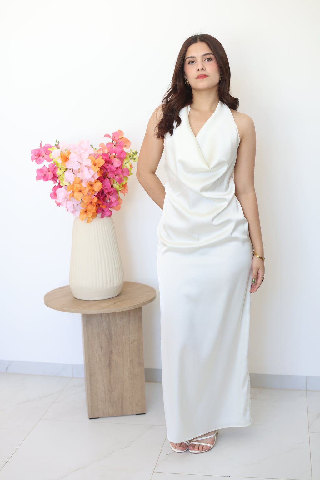 Vestido de satin