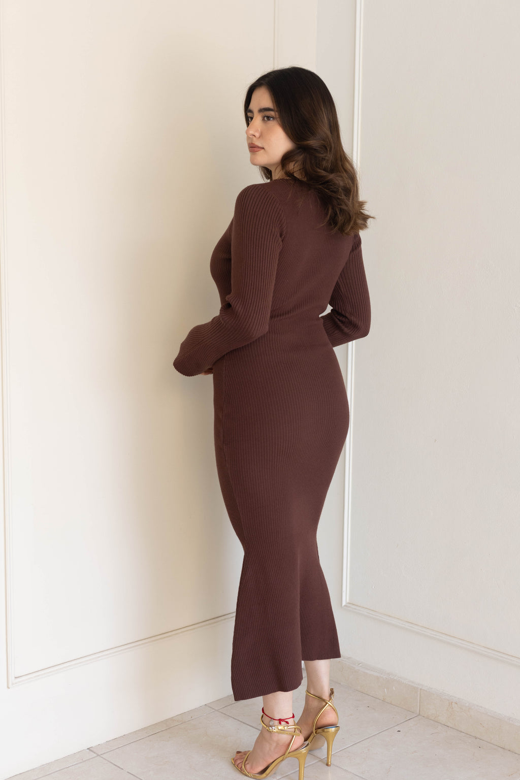 Vestido largo tejido