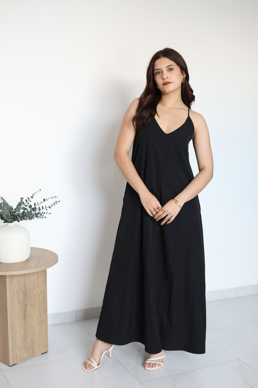 Vestido de tirantes largo
