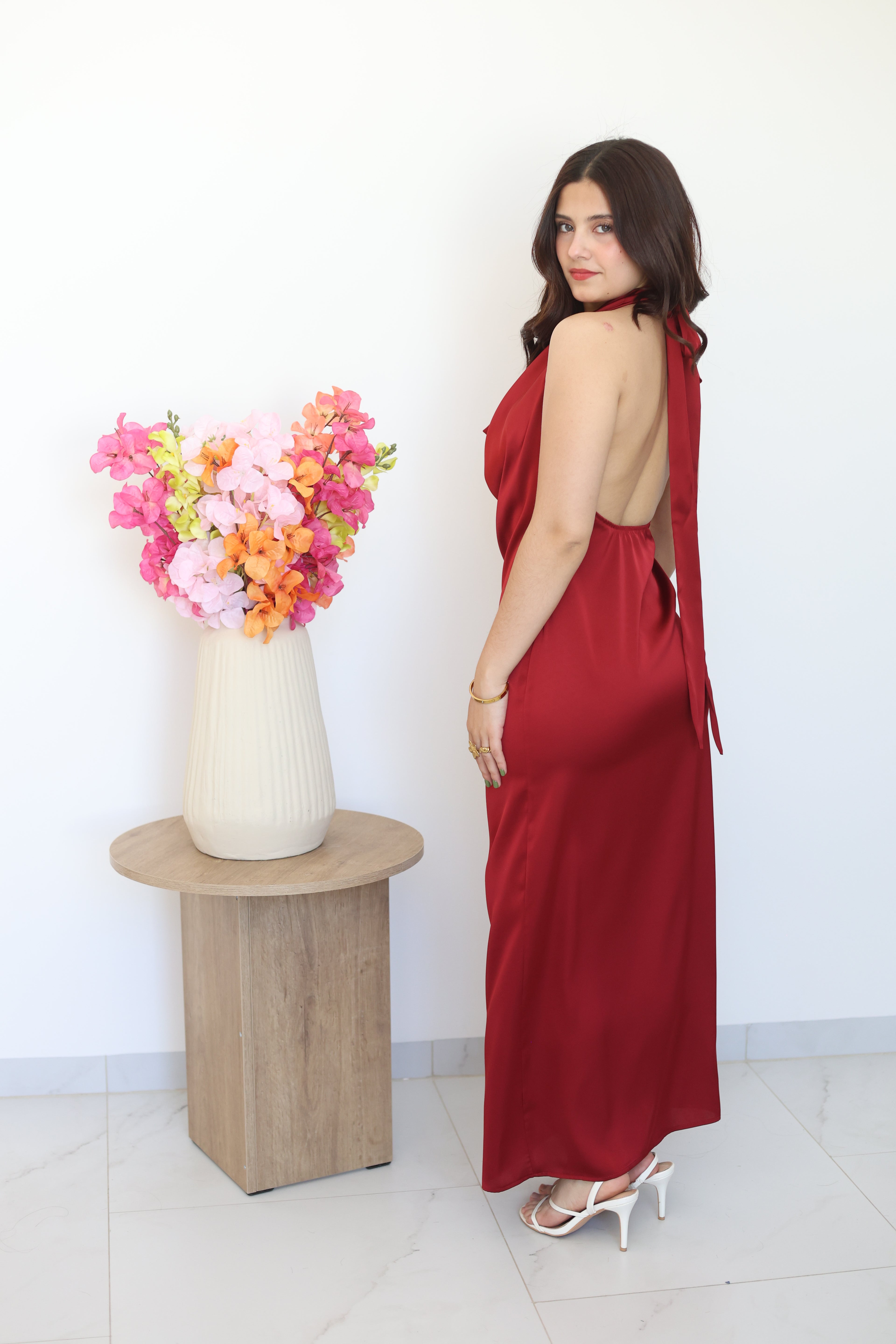 Vestido de satin