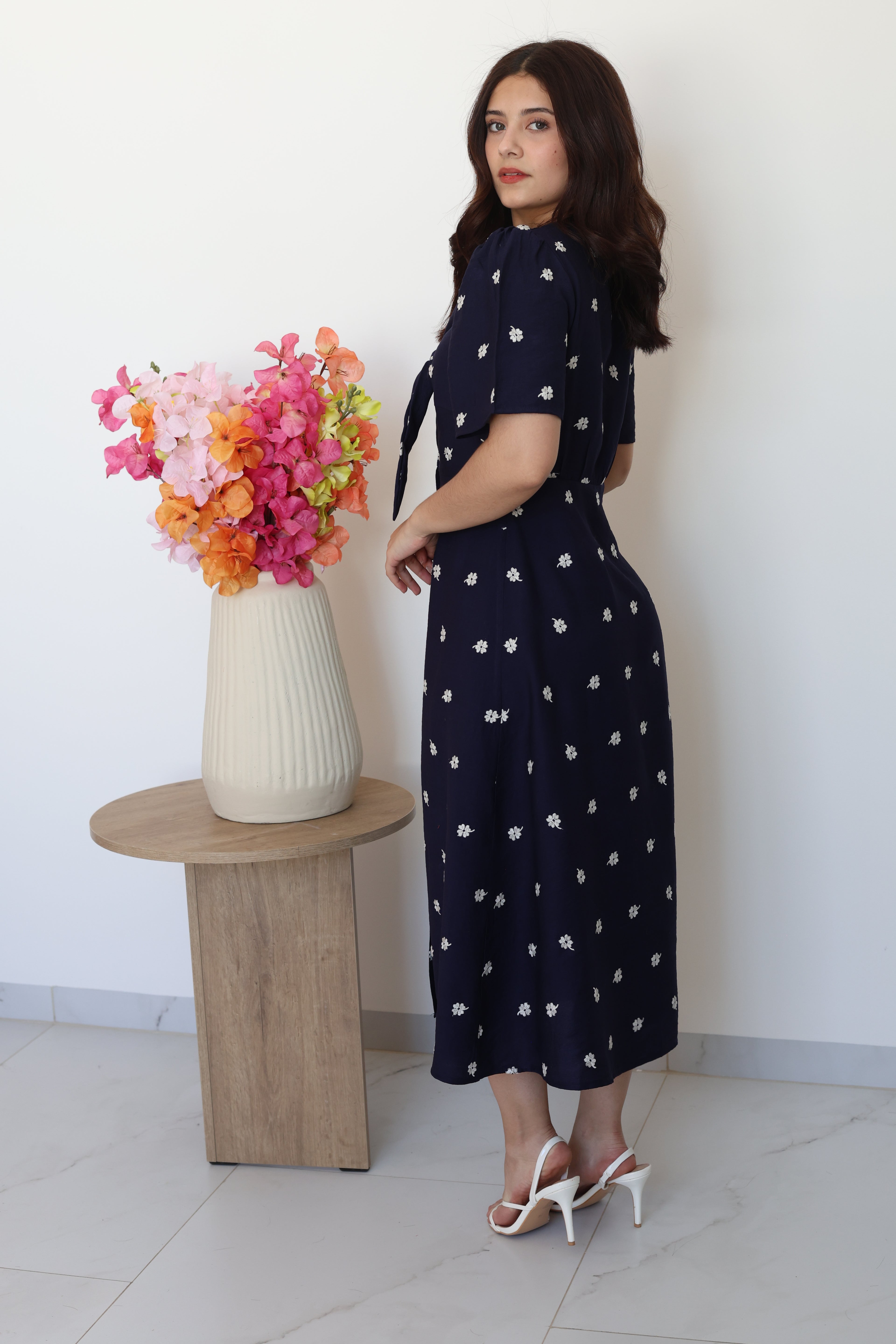Vestido MIDI azul marino