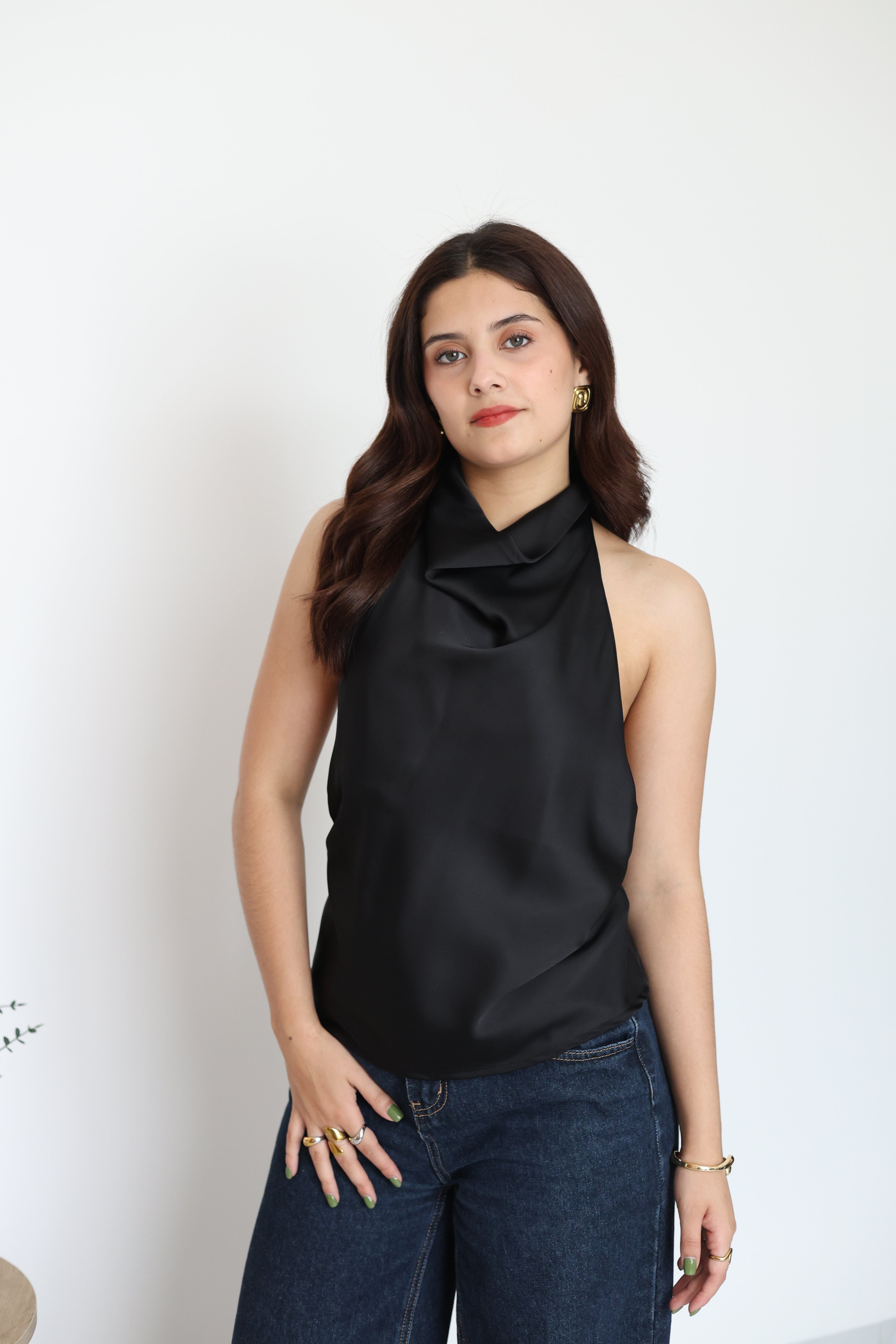 Blusa de satin