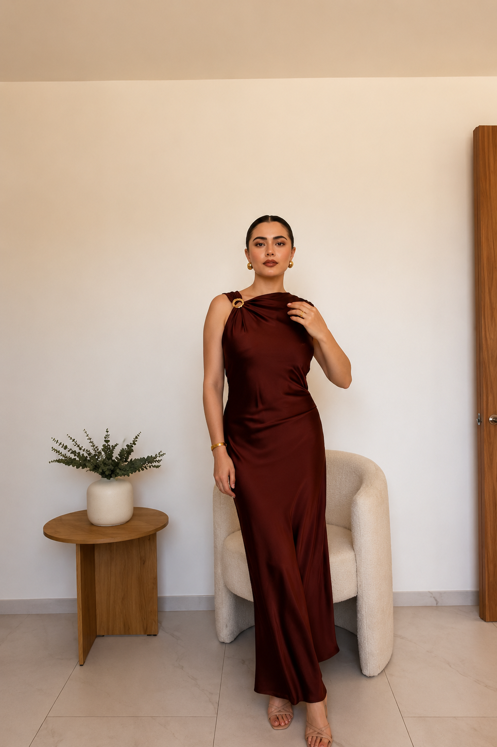 Vestido satín 🤍