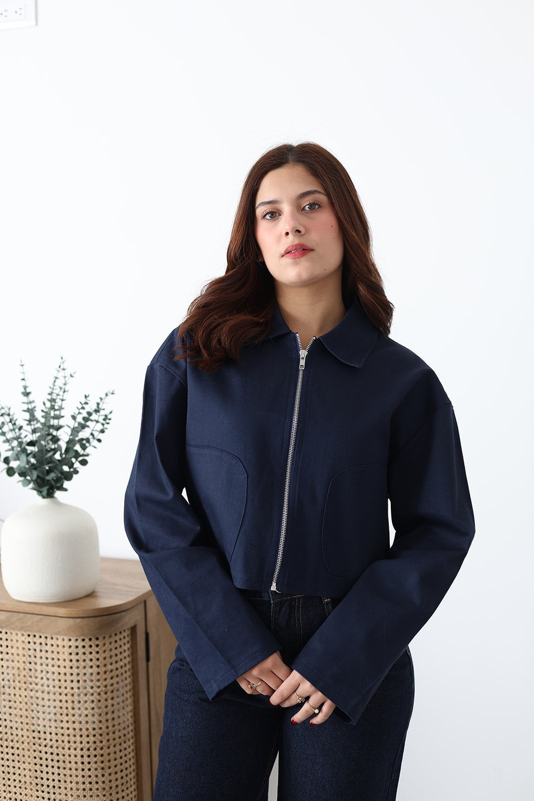 Chamarra azul marino