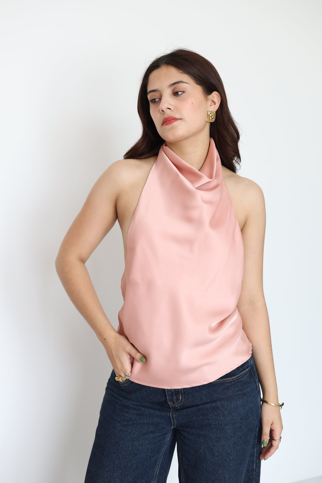 Blusa de satin