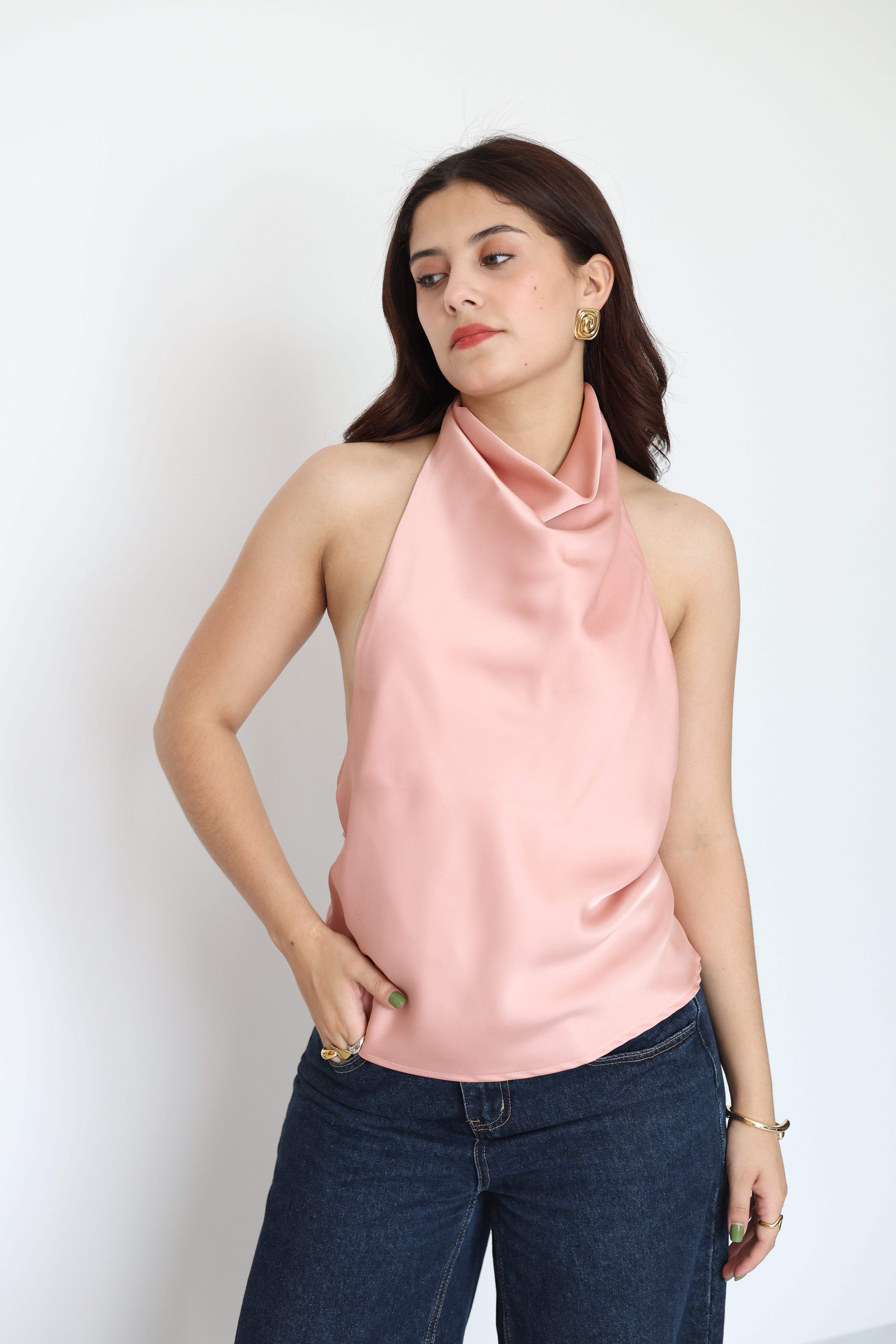 Blusa de satin