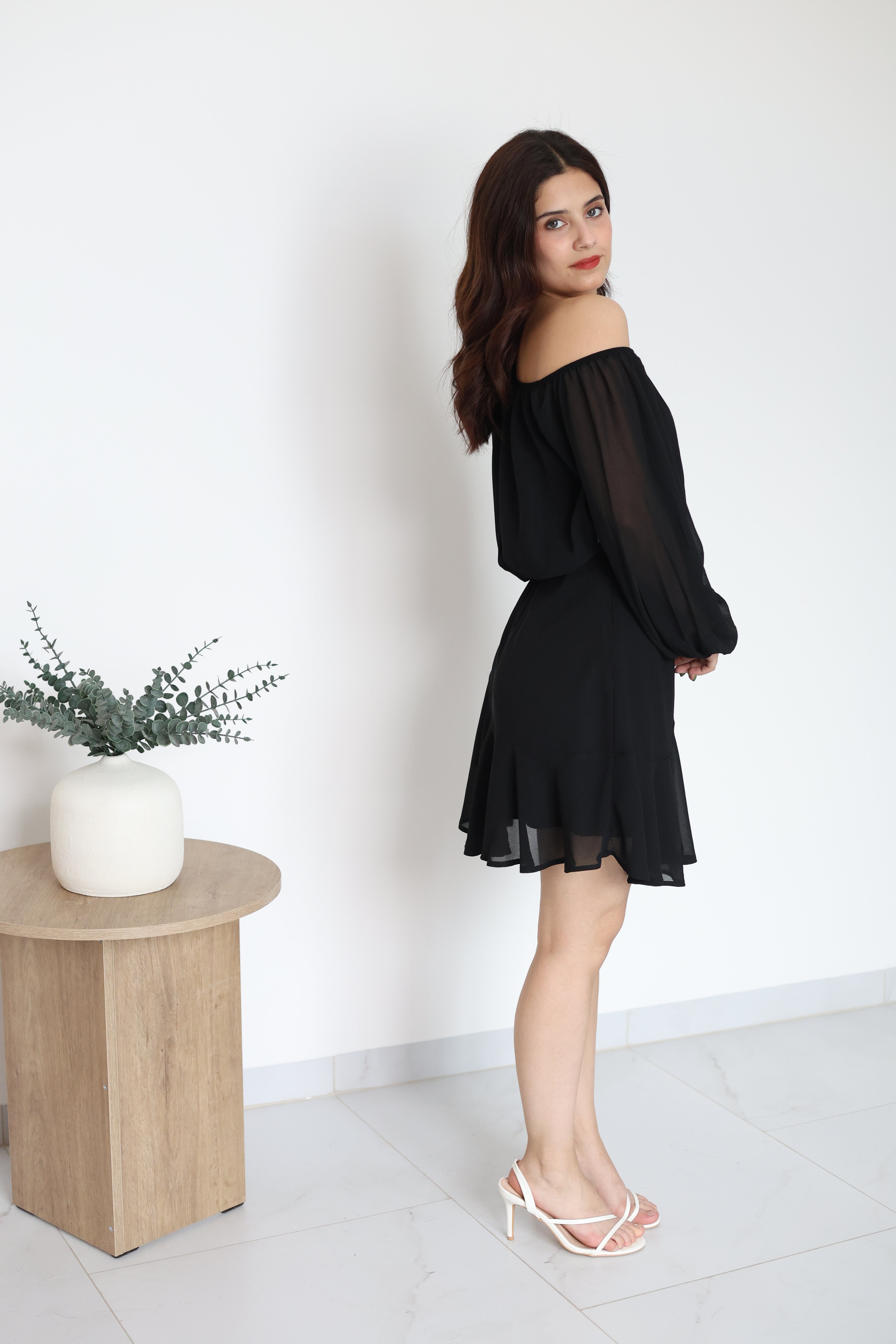 Vestido de chifon