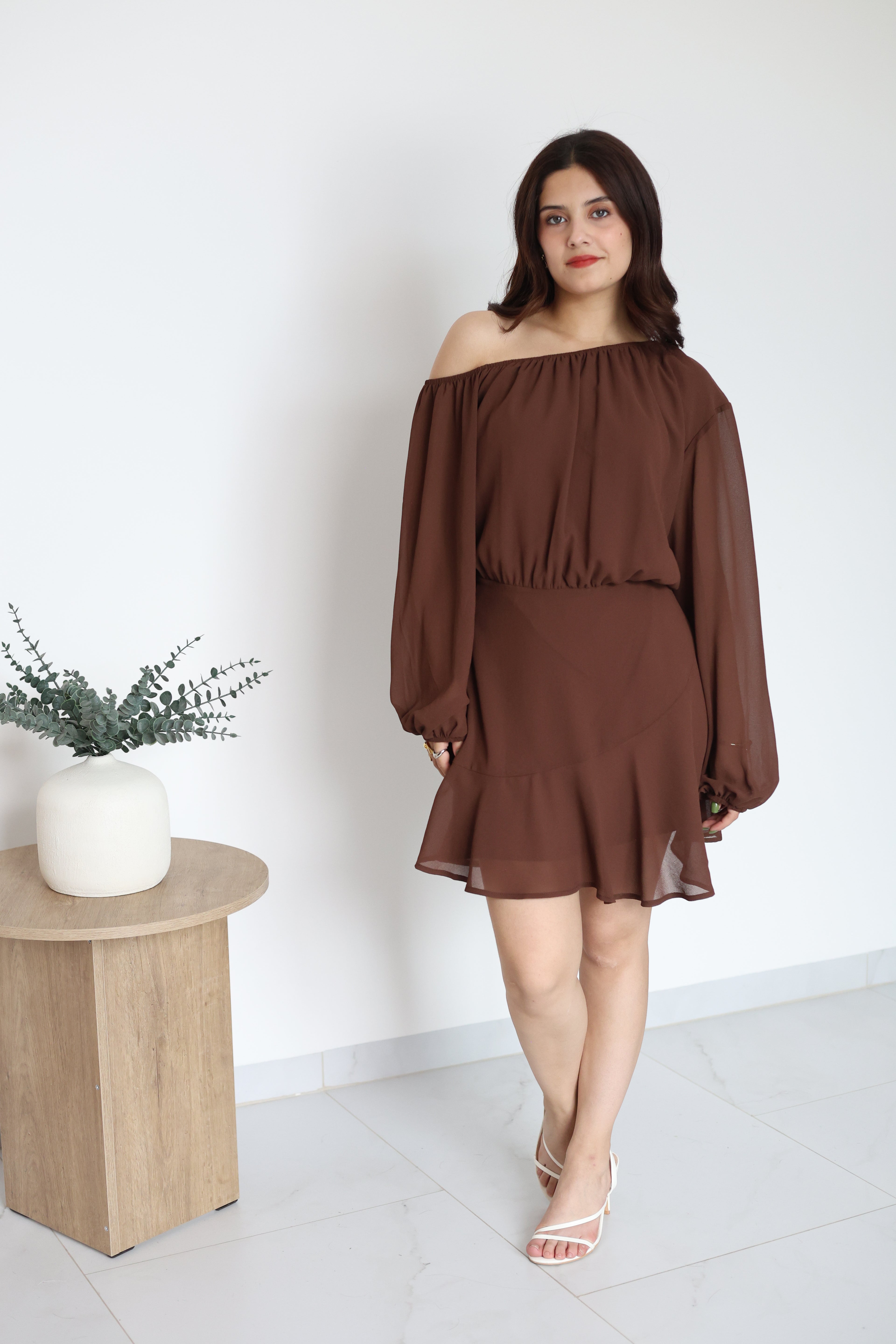 Vestido de chifon