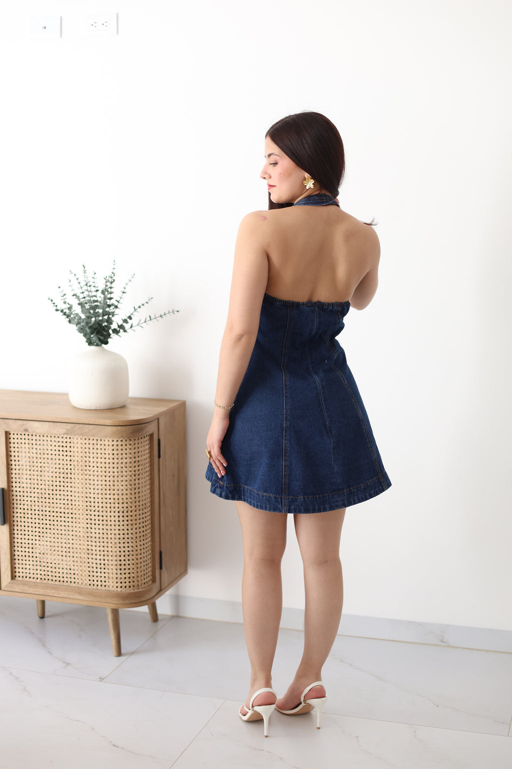 Vestido corto demin