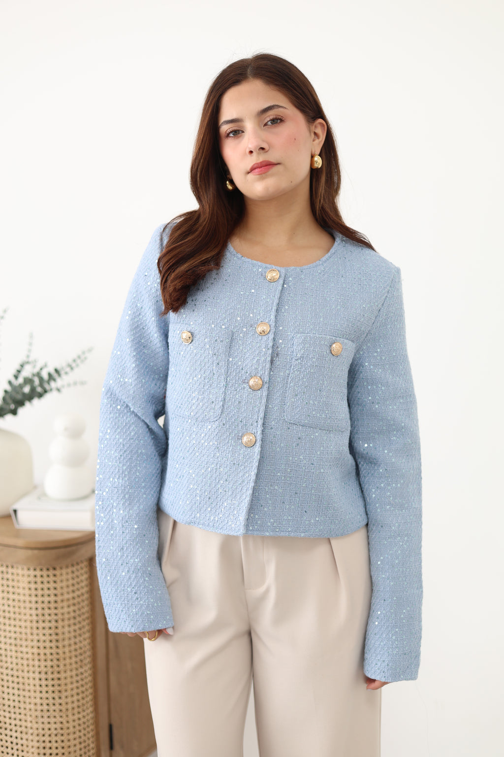 Abrigo de lentejuelas