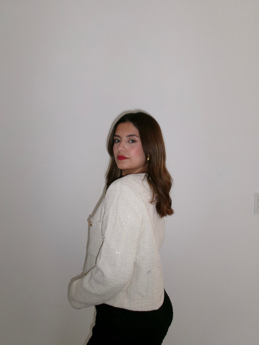 Abrigo de lentejuelas