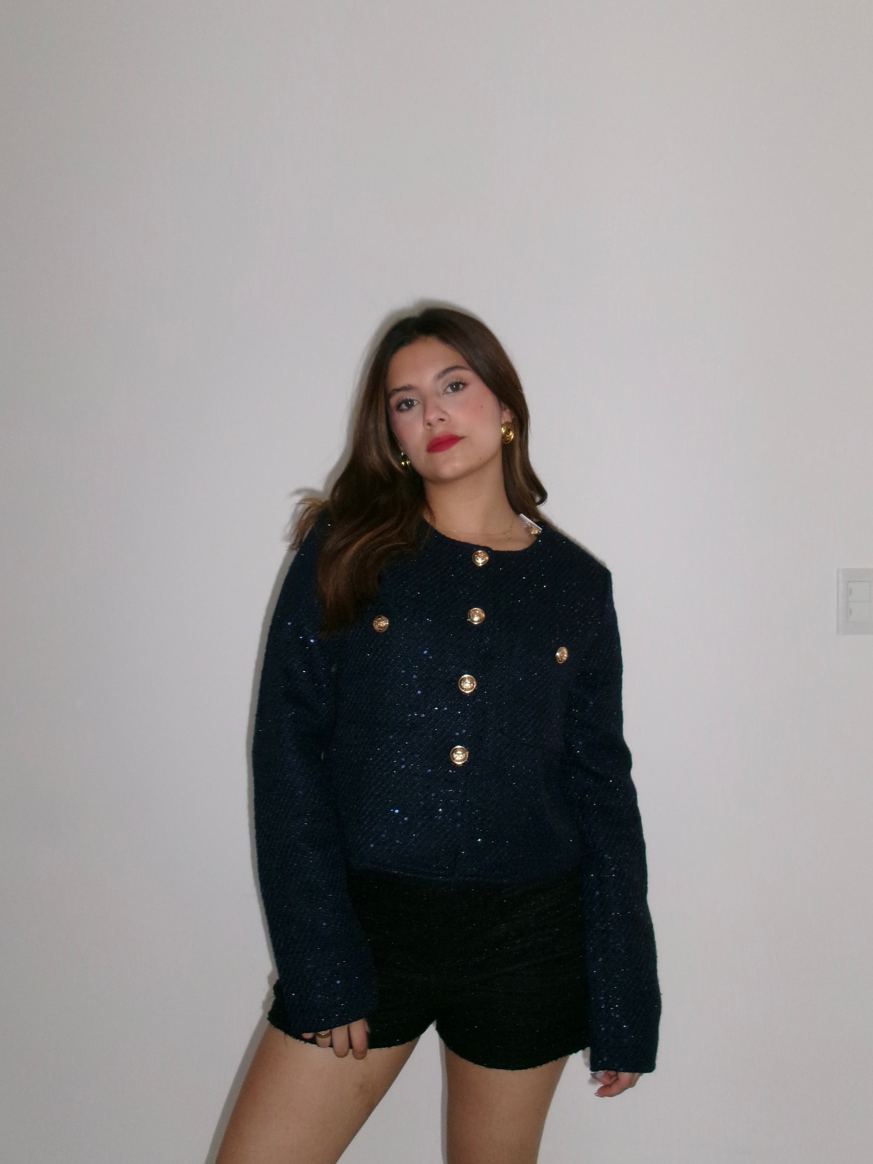 Abrigo de lentejuelas