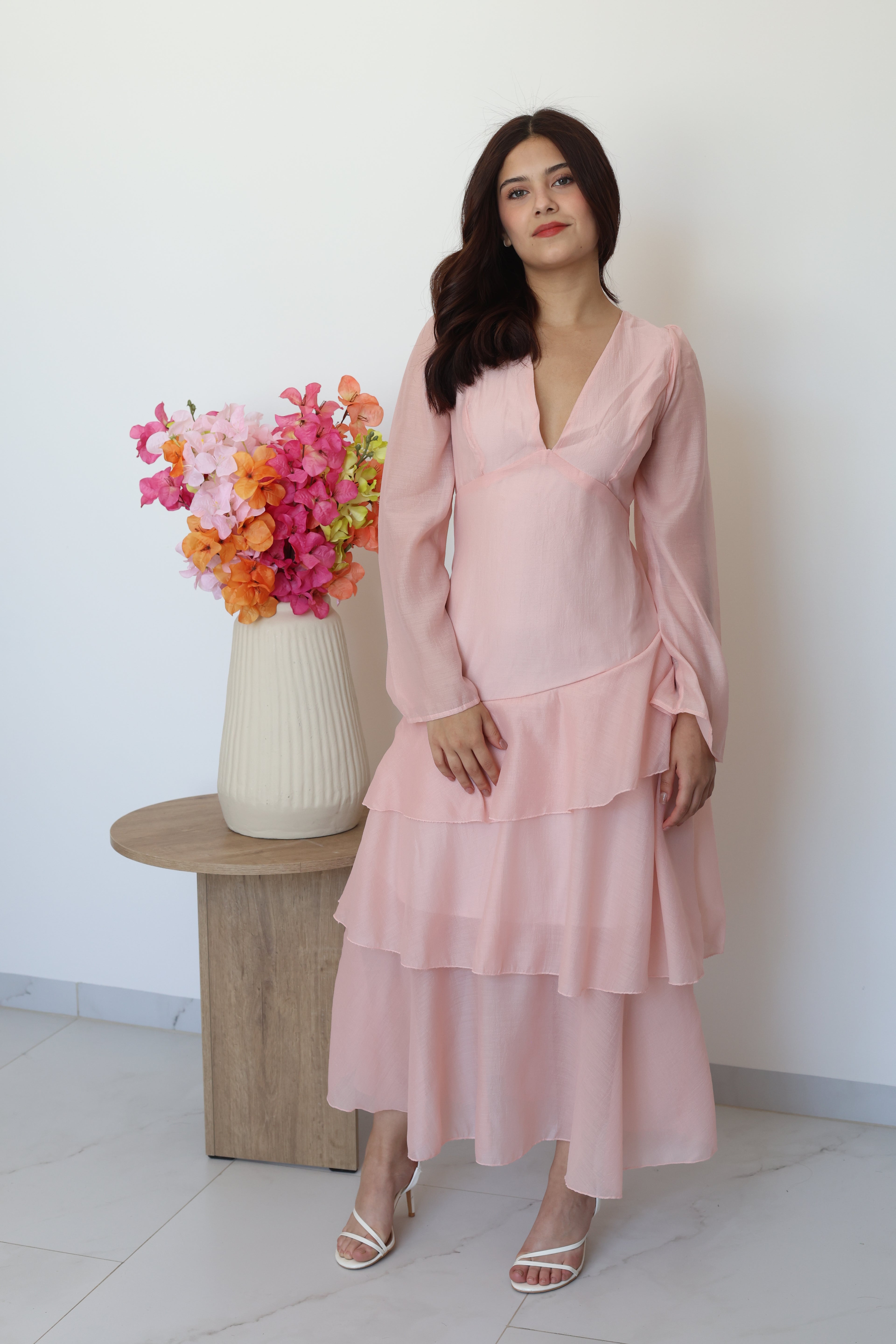 Vestido rosa MIDI