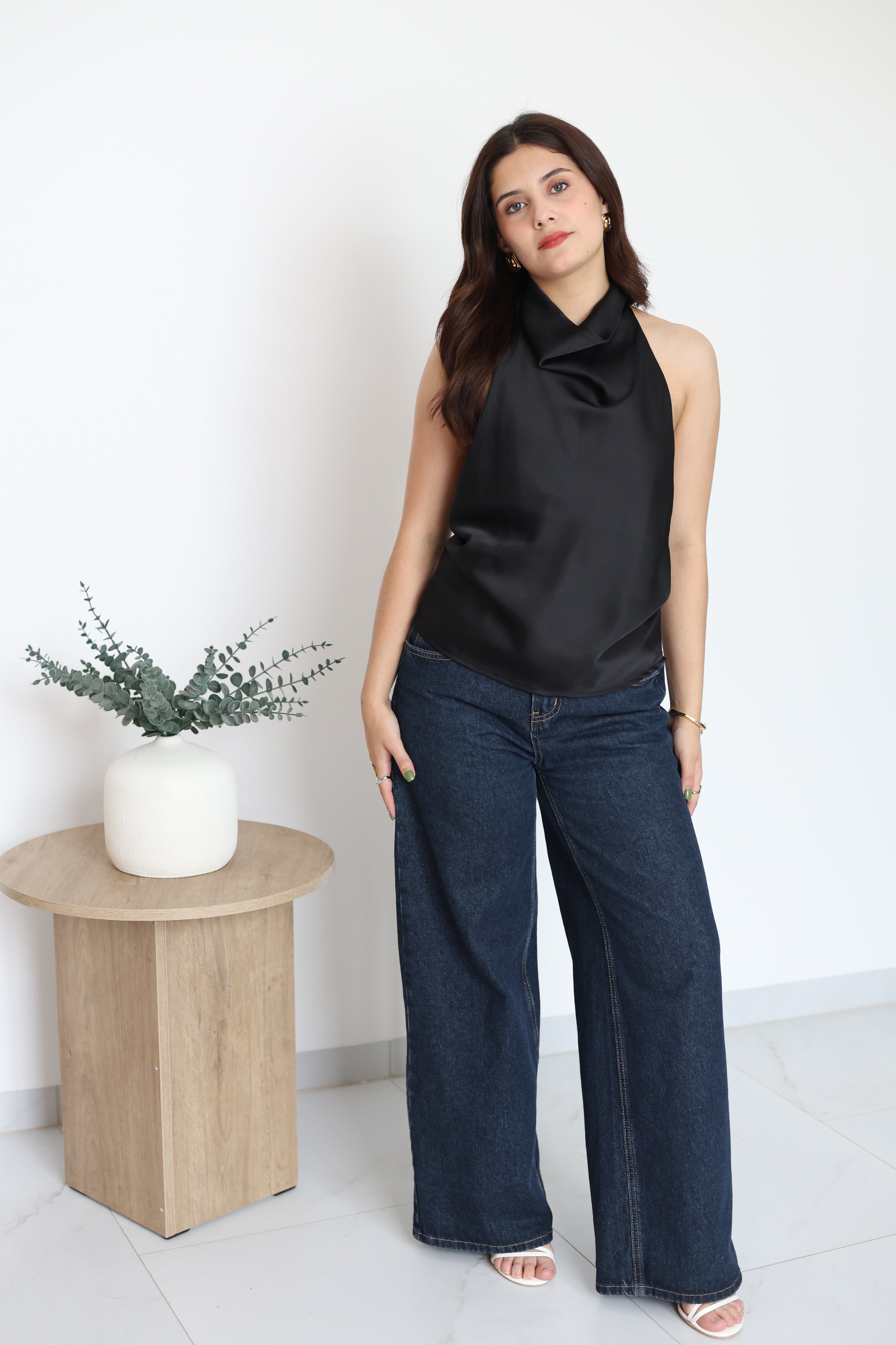 Blusa de satin