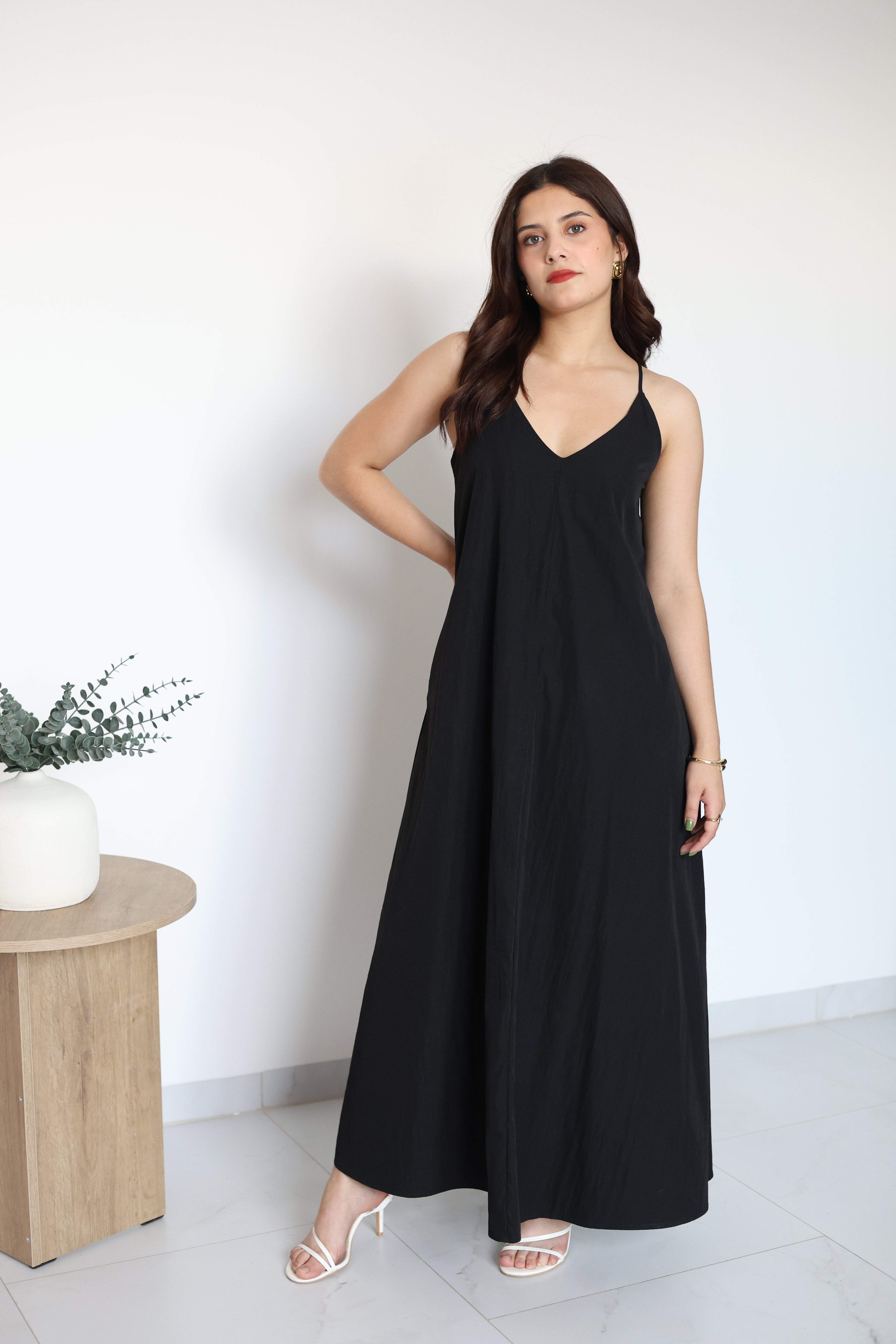 Vestido de tirantes largo