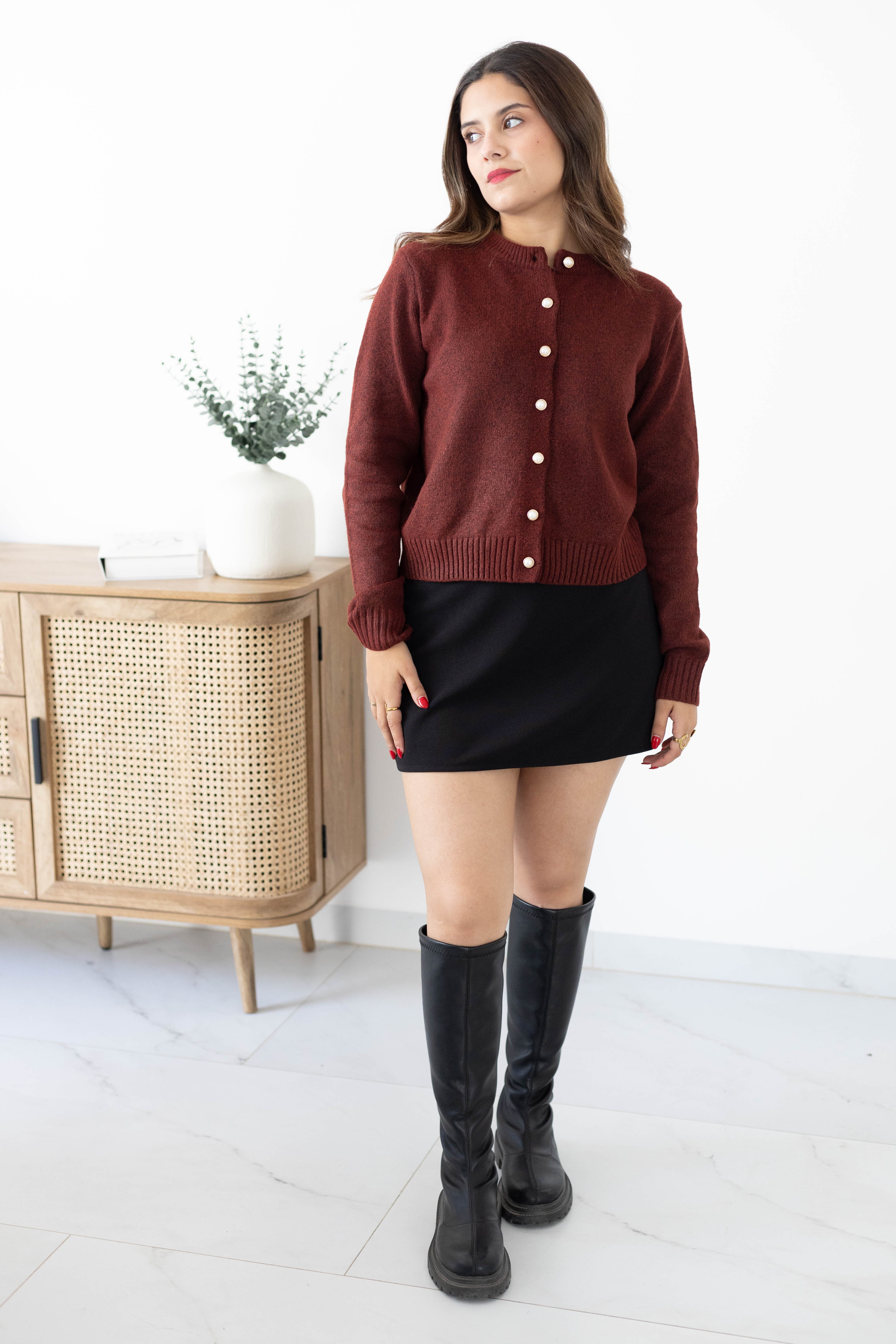 Sueter botones Perla
