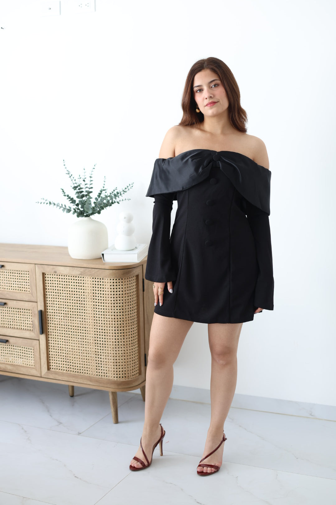 Vestido campesino moño