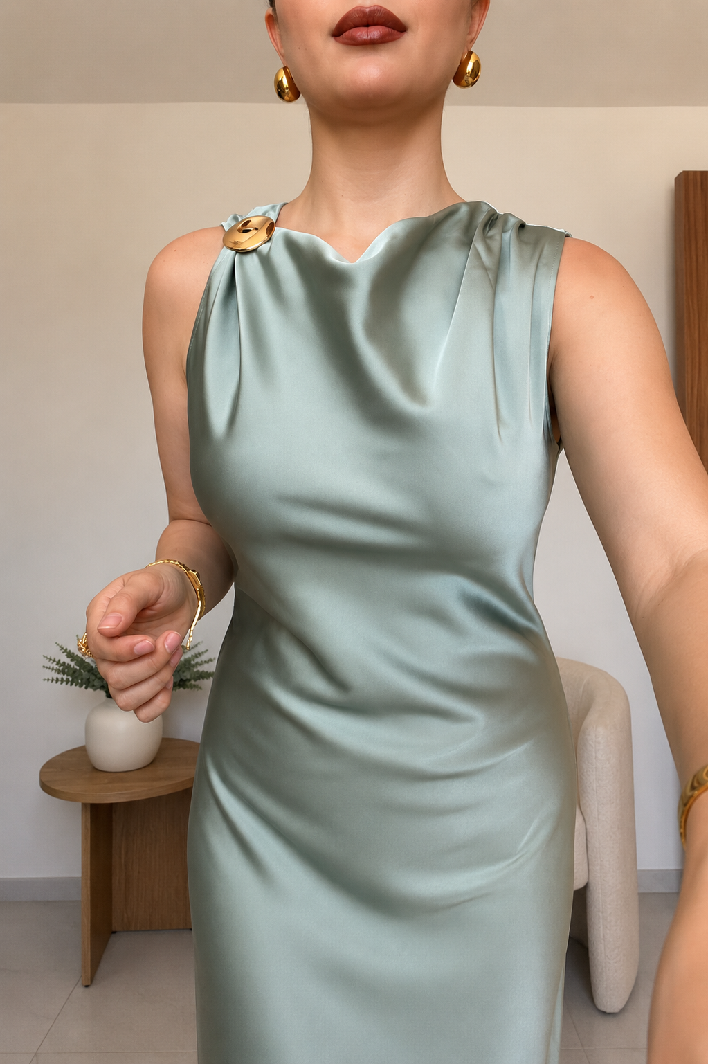 Vestido satín 🤍