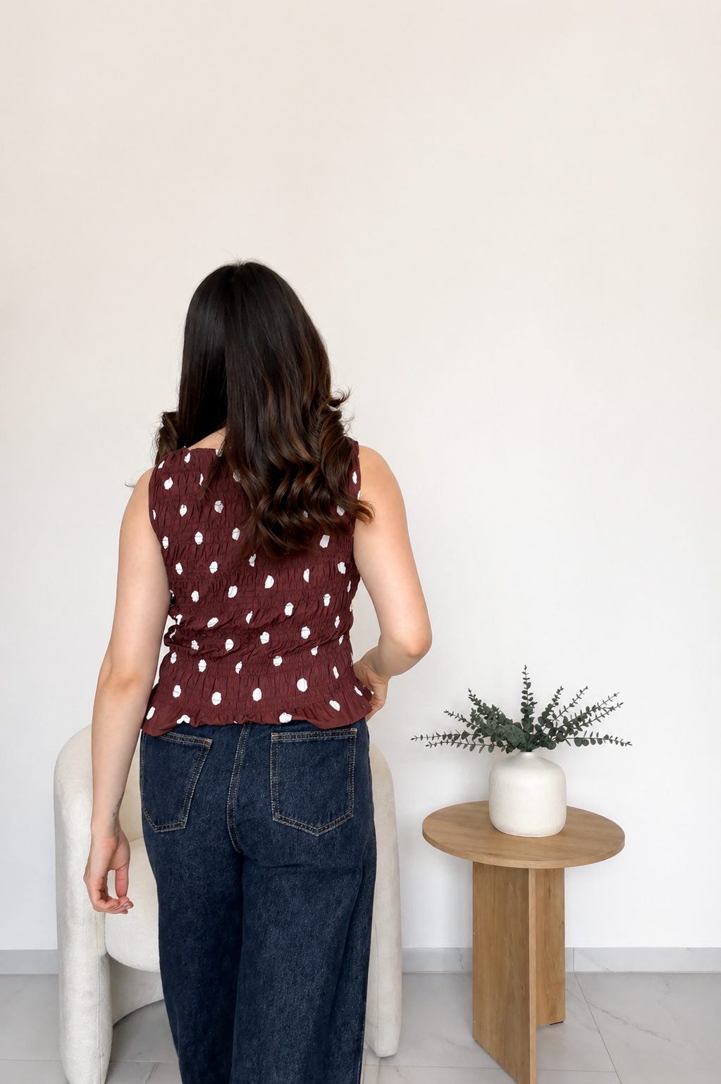 Blusa de puntos