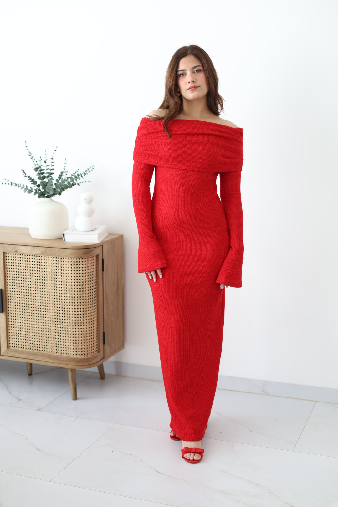 Vestido manga campesina