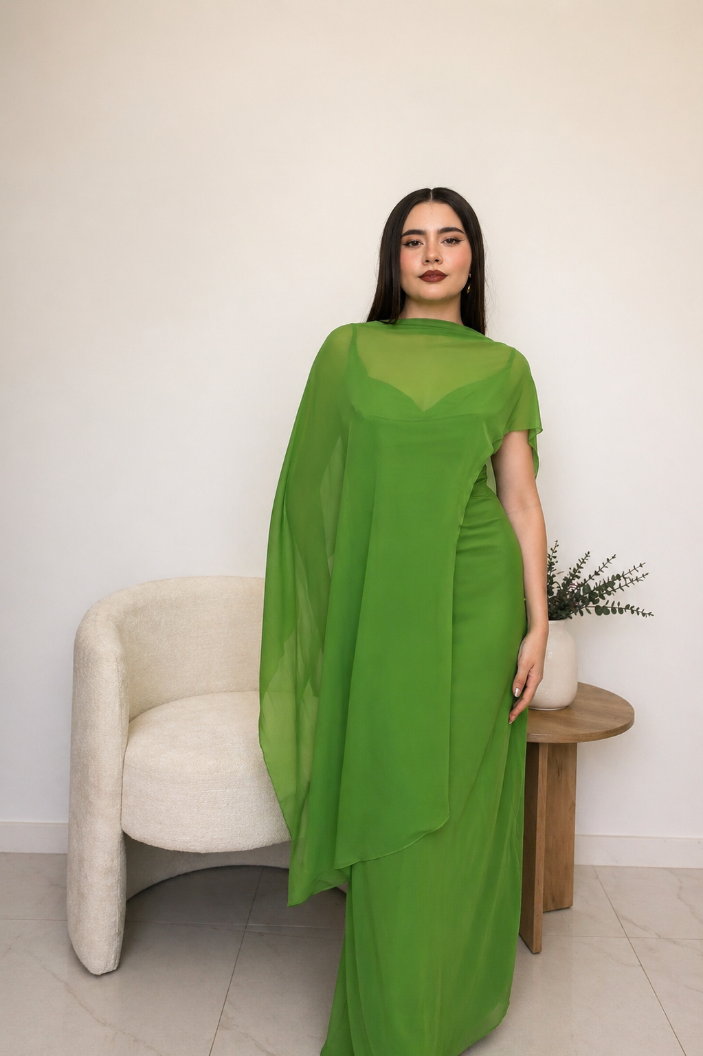 Vestido Verde Atelier