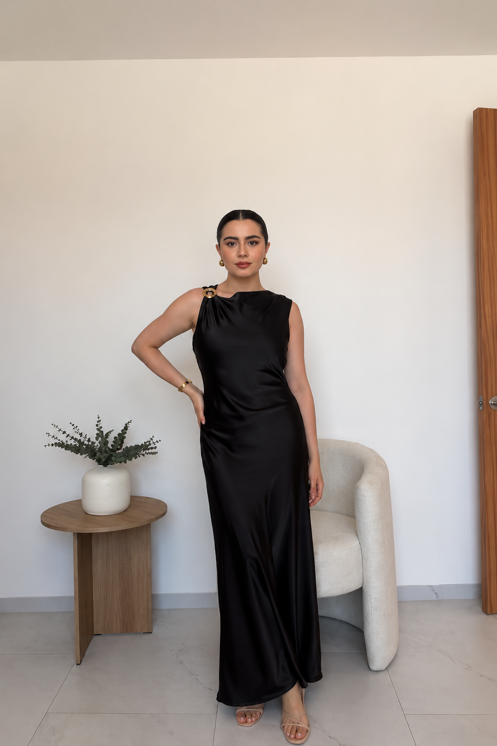 Vestido satín 🤍