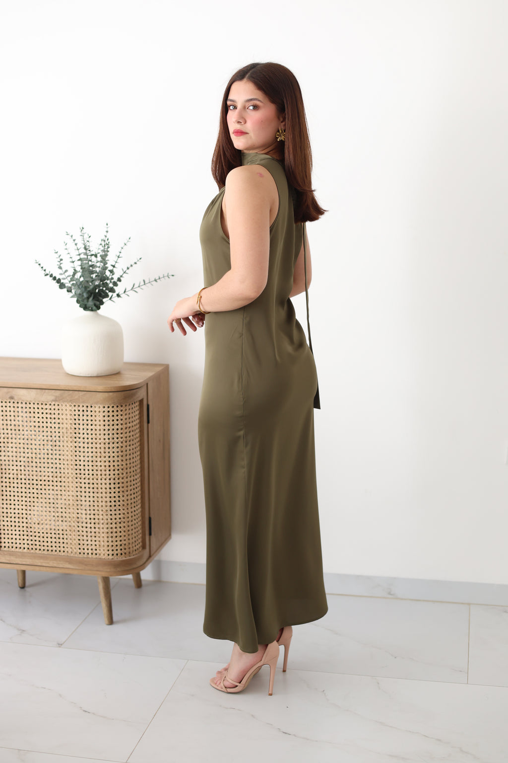 Vestido olivo