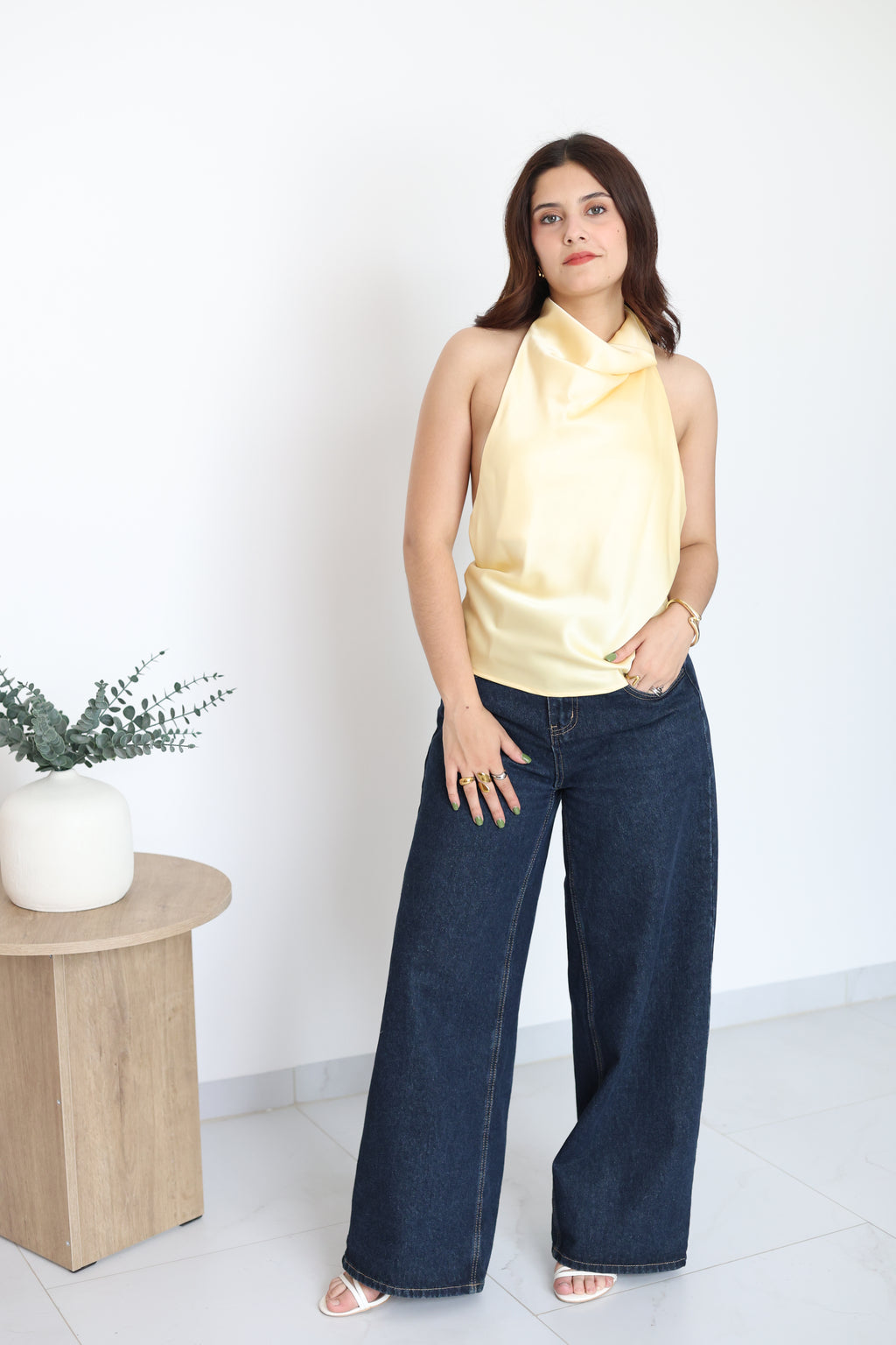 Blusa de satin
