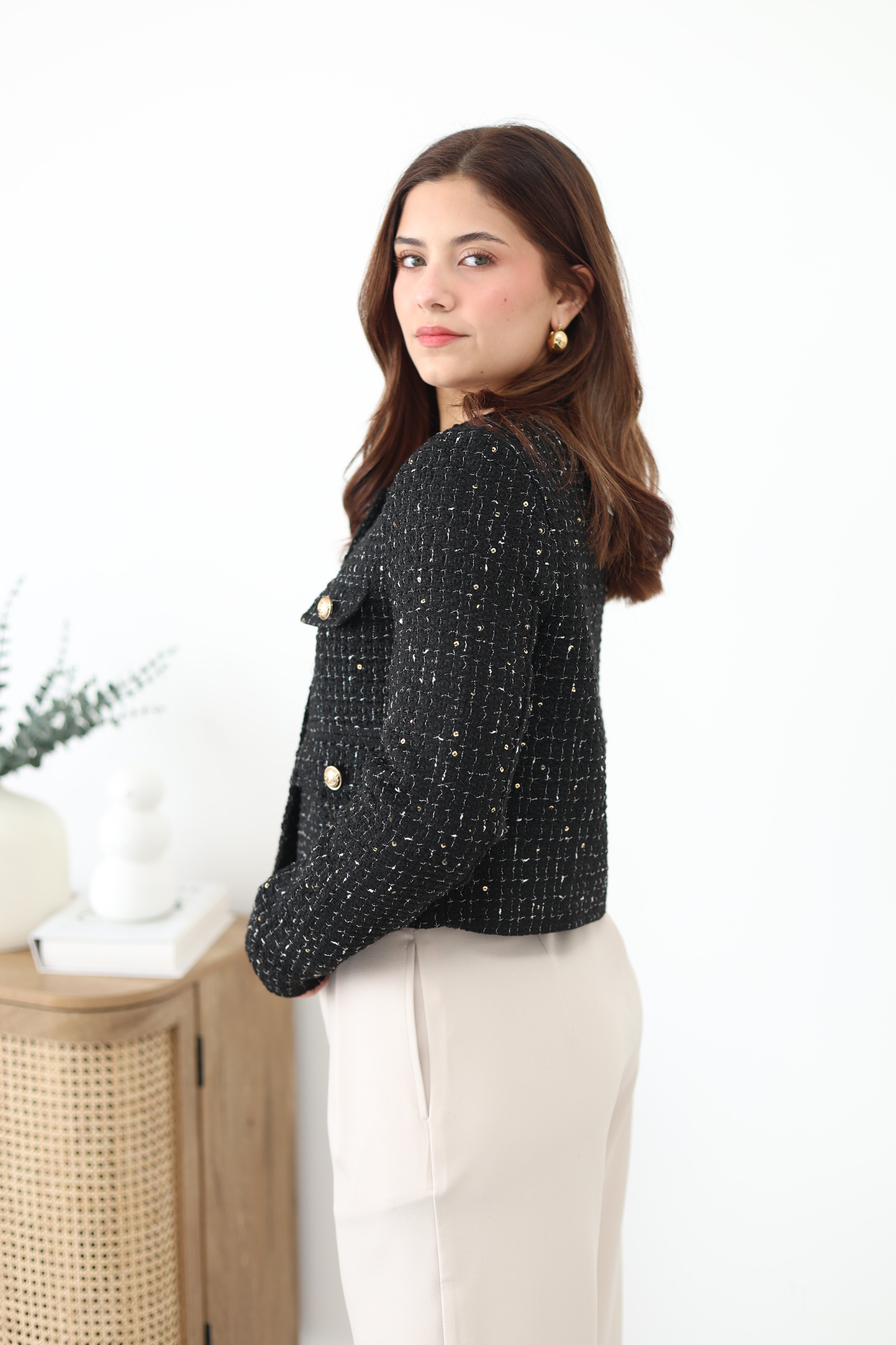 Abrigo de lentejuelas