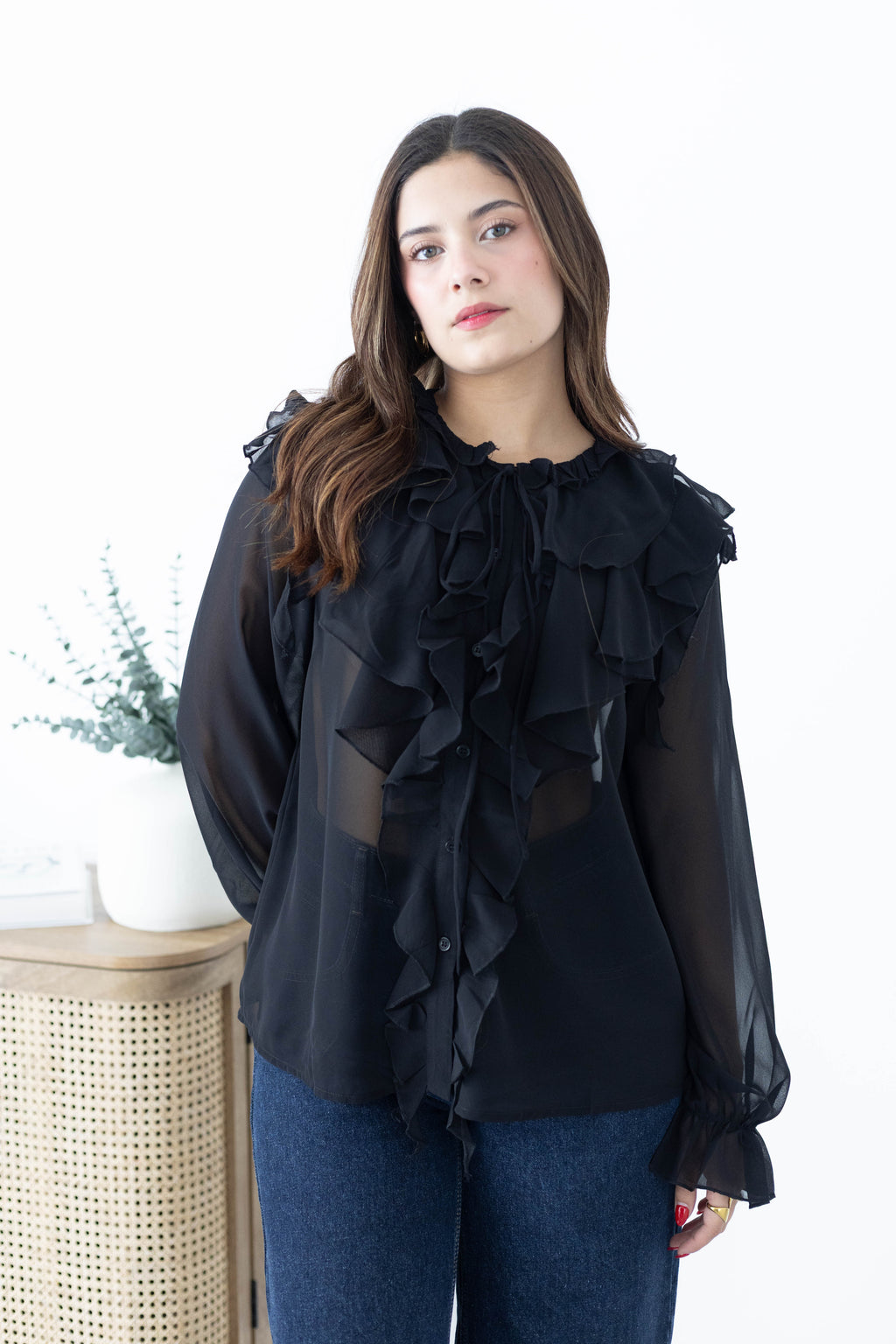 Blusa de olanes