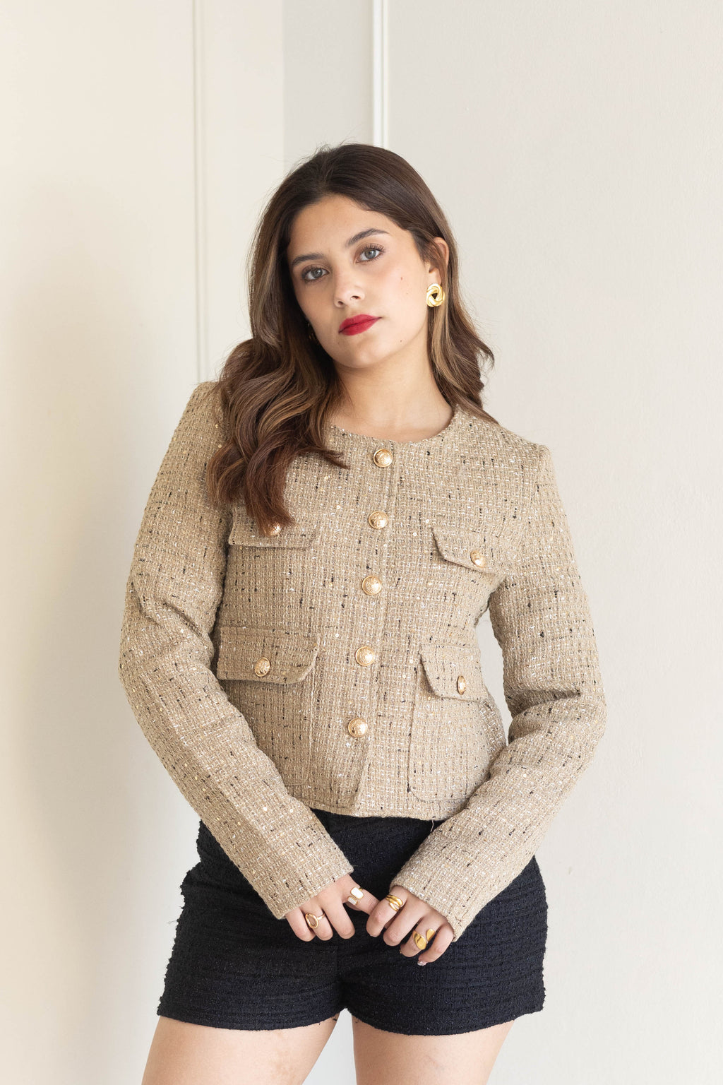 Abrigo de lentejuelas