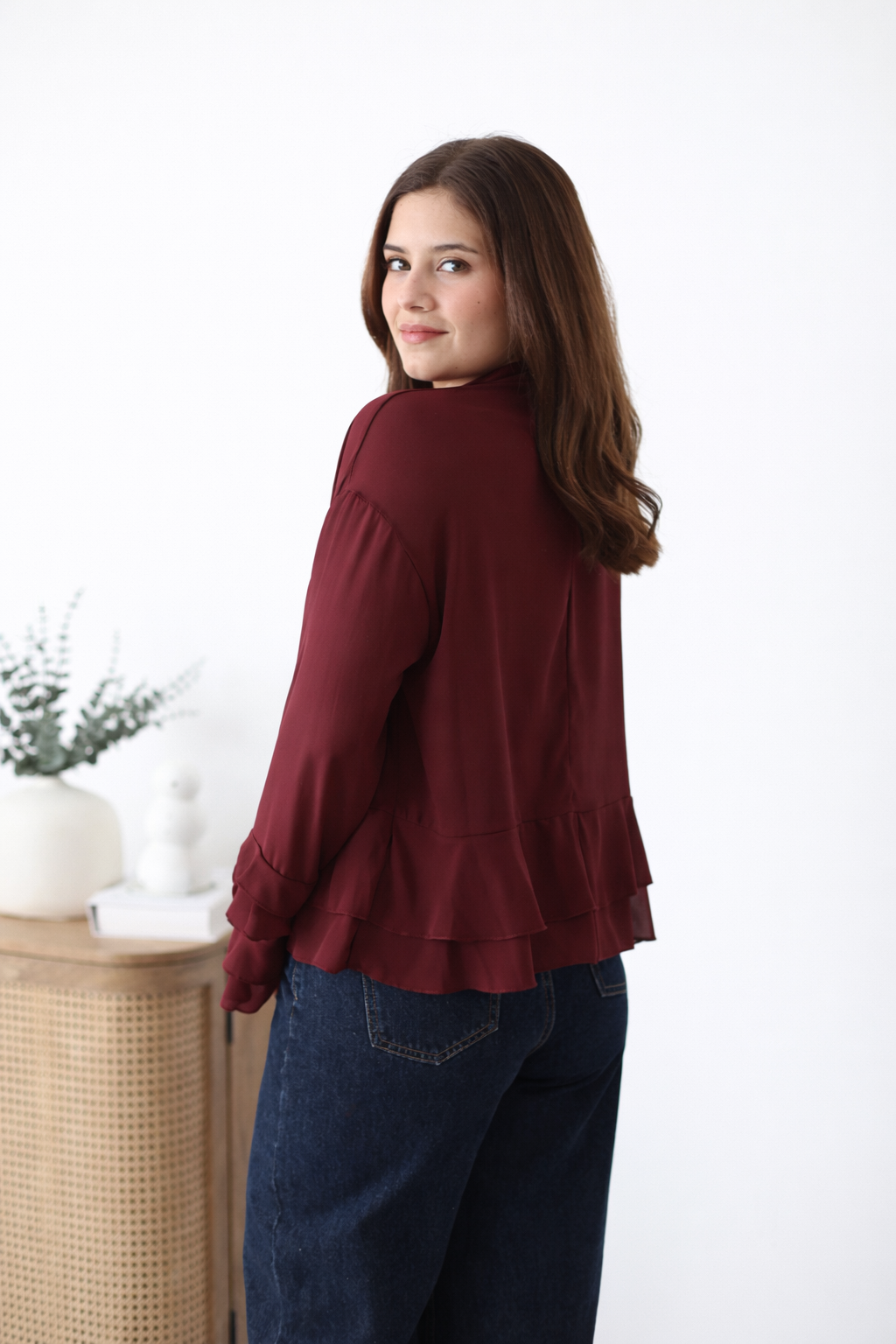 Blusa de chiffon