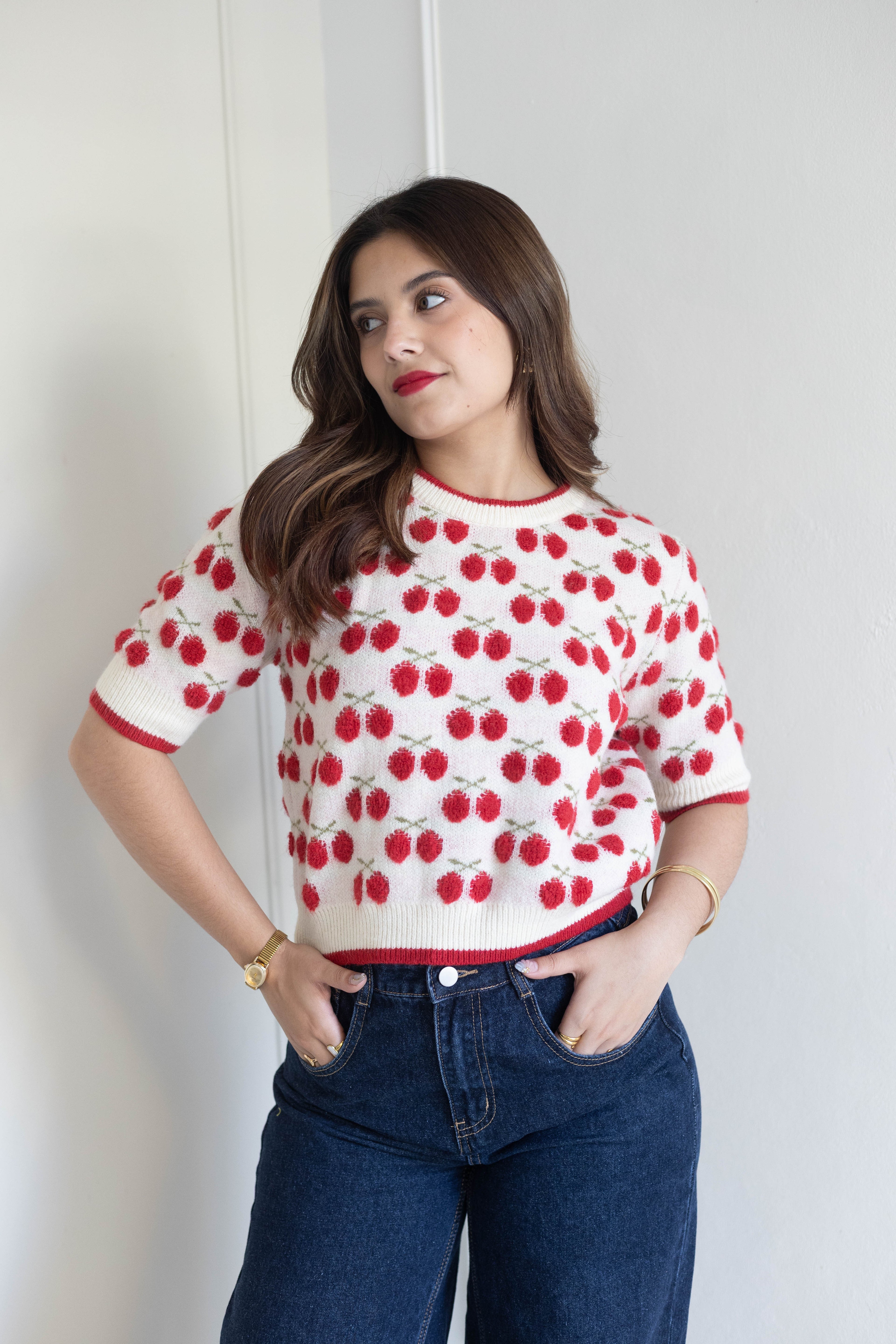Blusa de cerezas