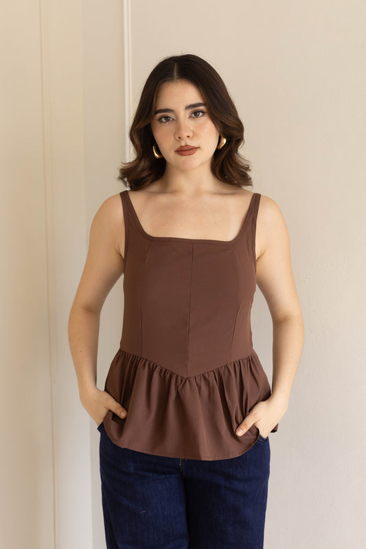 Blusa café