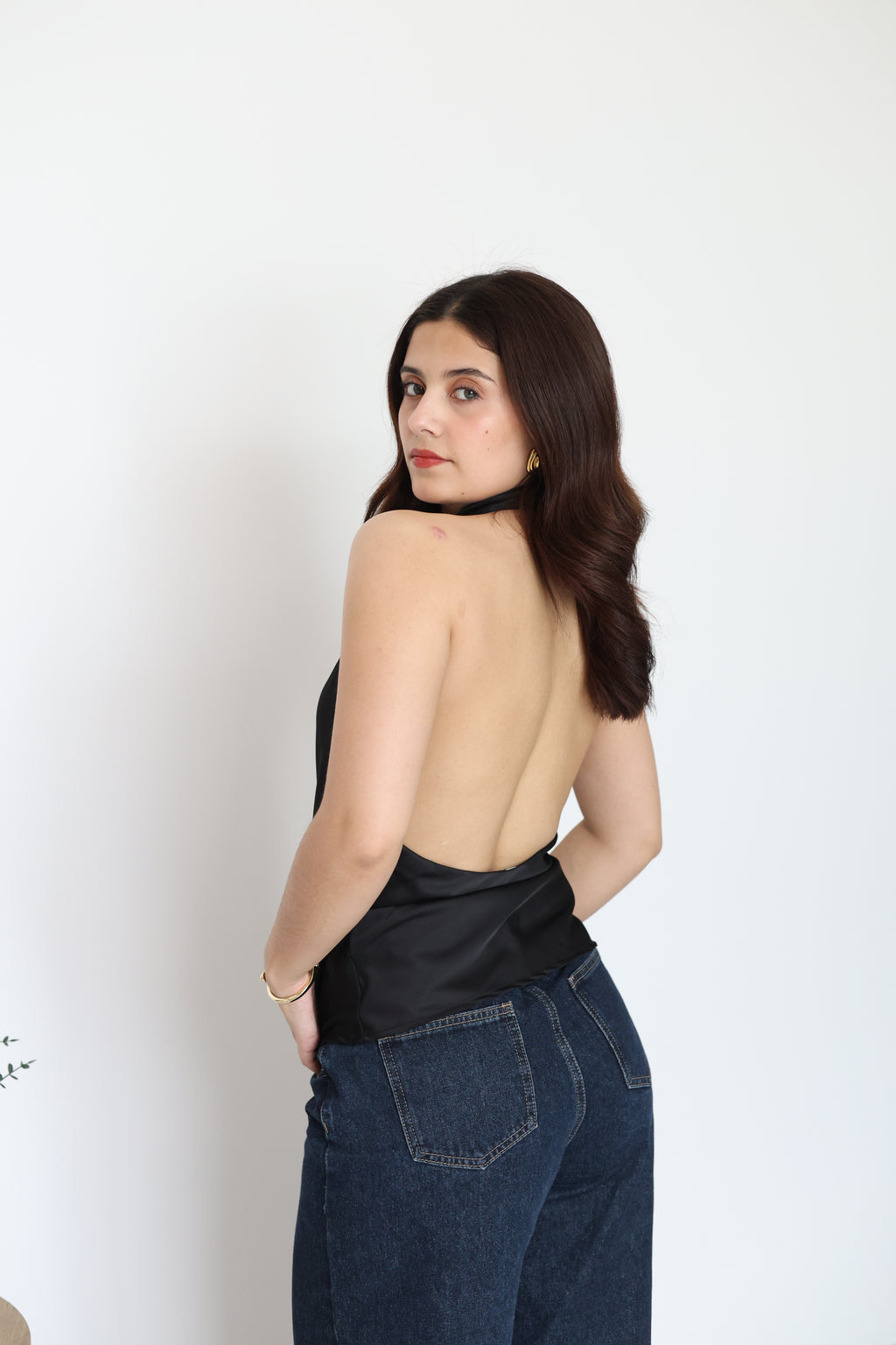 Blusa de satin