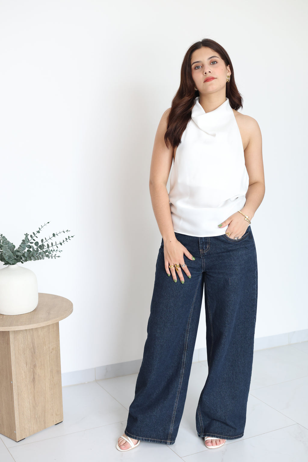 Blusa de satin